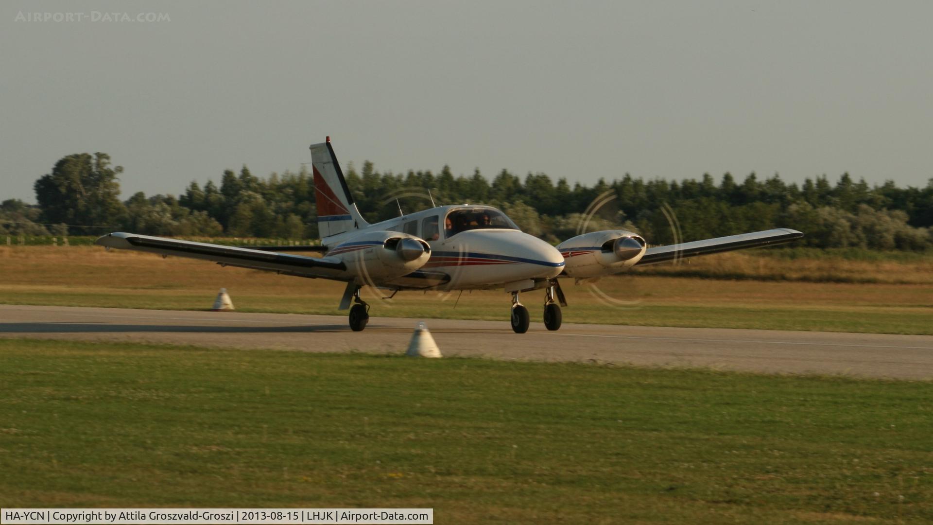 HA-YCN, 1981 Piper PA-34-220T Seneca III C/N 34-8133150, Jakabszállás Airport, Hungary