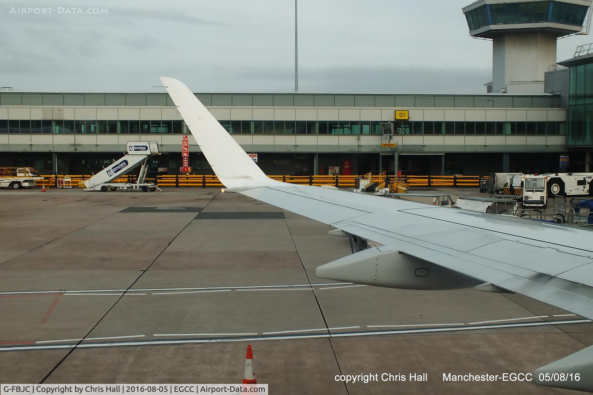 G-FBJC, 2011 Embraer 175STD (ERJ-170-200) C/N 17000328, push back on our flight to Aberdeen