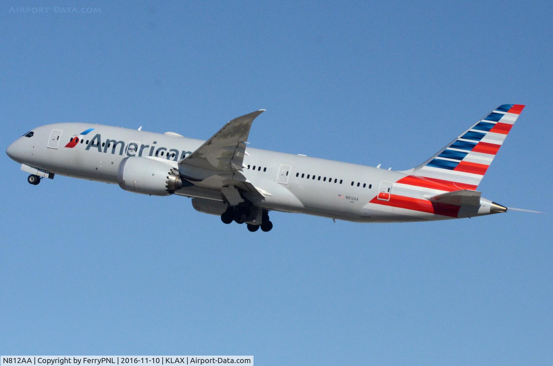N812AA, 2015 Boeing 787-8 Dreamliner Dreamliner C/N 40630, American B788 departing.
