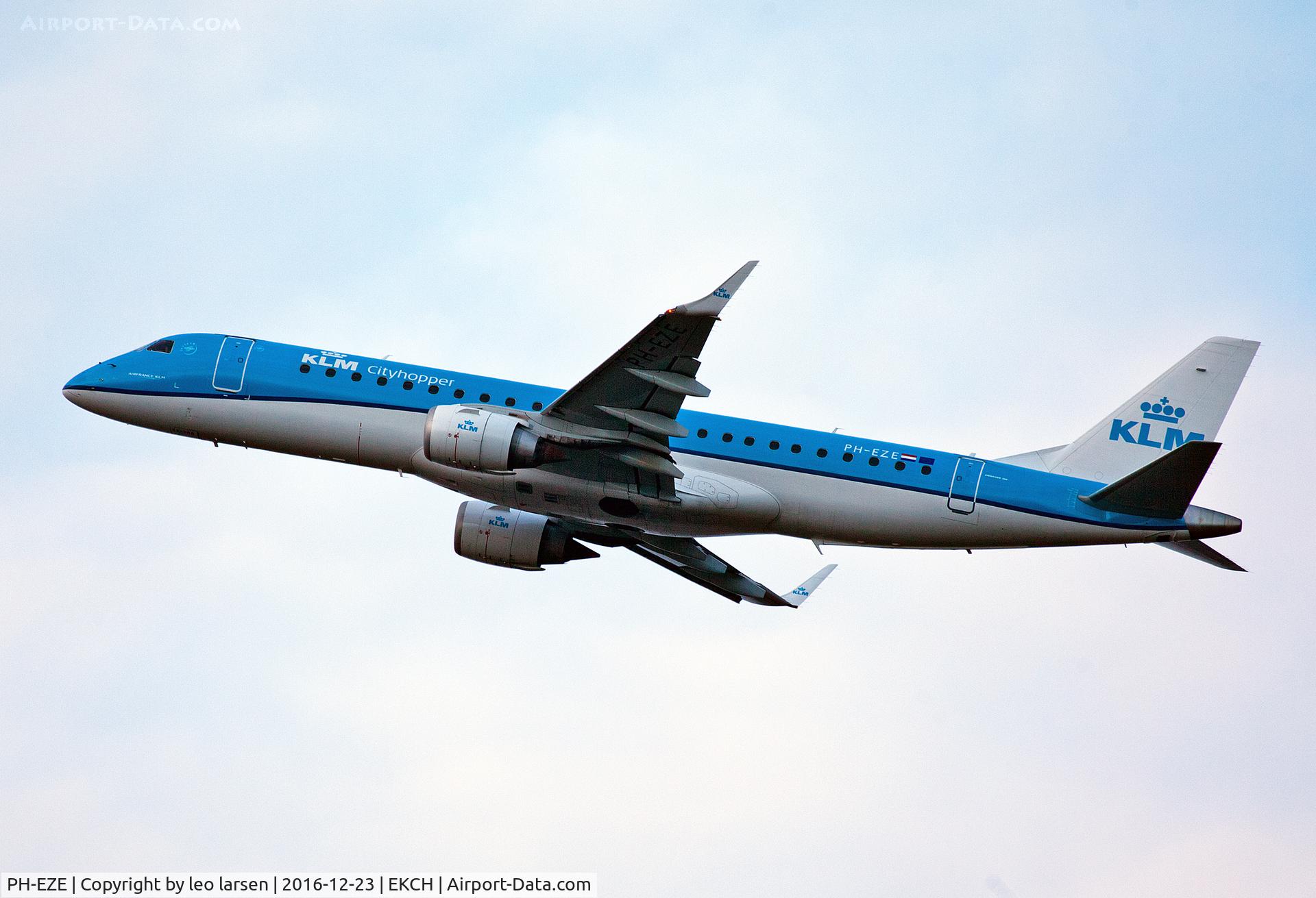 PH-EZE, 2009 Embraer 190LR (ERJ-190-100LR) C/N 19000288, Copenhagen 23.12.16
