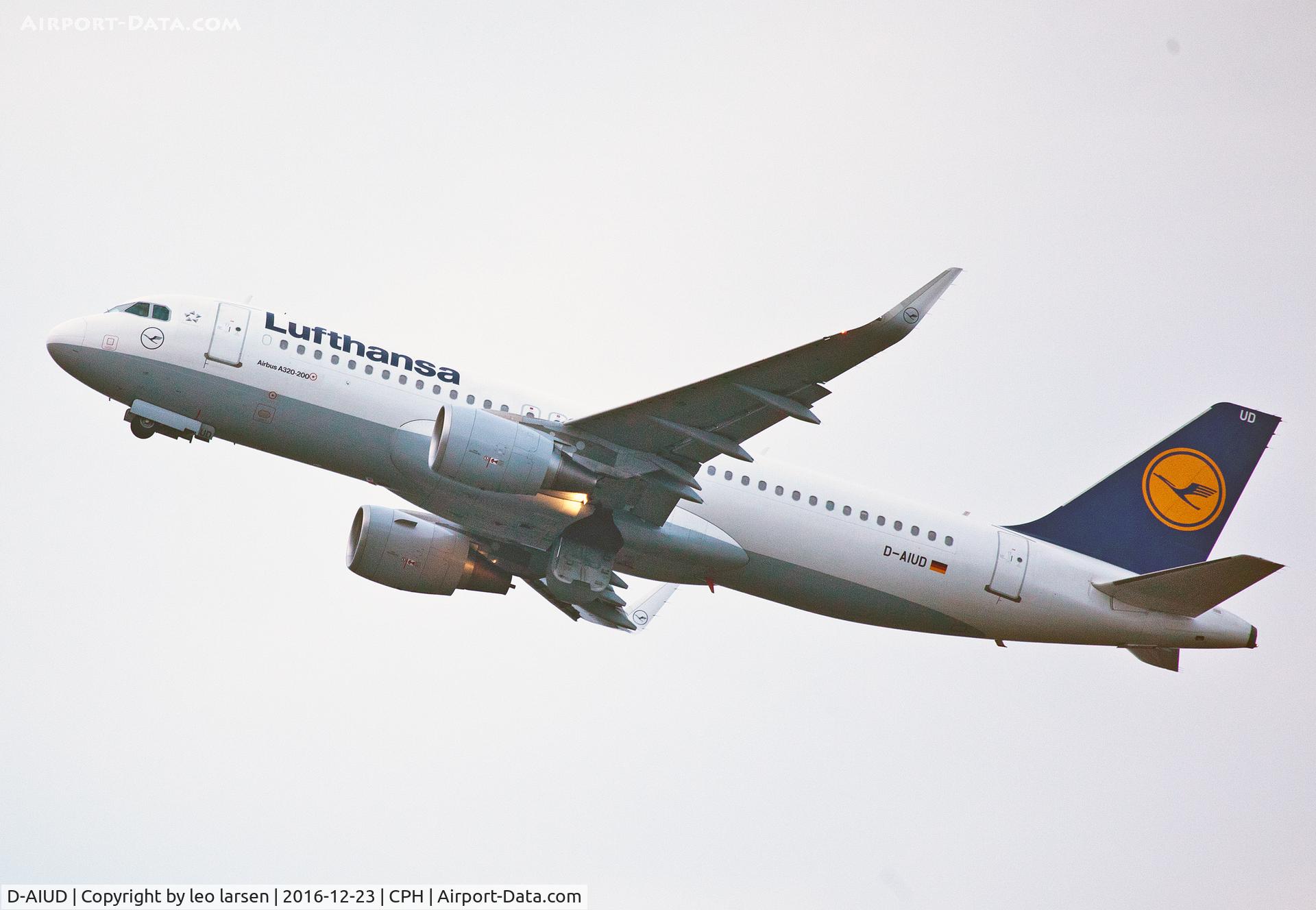 D-AIUD, 2014 Airbus A320-214 C/N 6033, Copenhagen 23.12.16