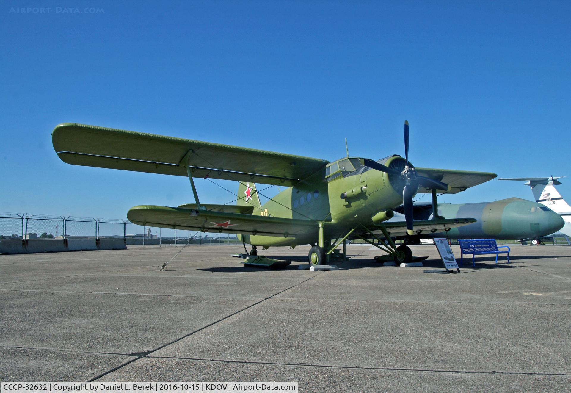 CCCP-32632, PZL-Mielec An-2 C/N 1G219-31, This beautiful An-2 Colt was recently restored at the Air Mobility Command Museum, where it resides.