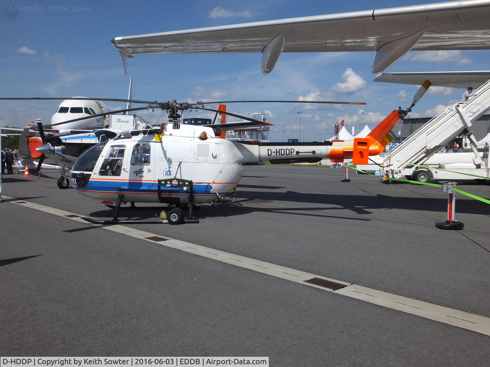 D-HDDP, 1973 MBB Bo.105C C/N S-123, At the Berlin ILA Airshow 2016