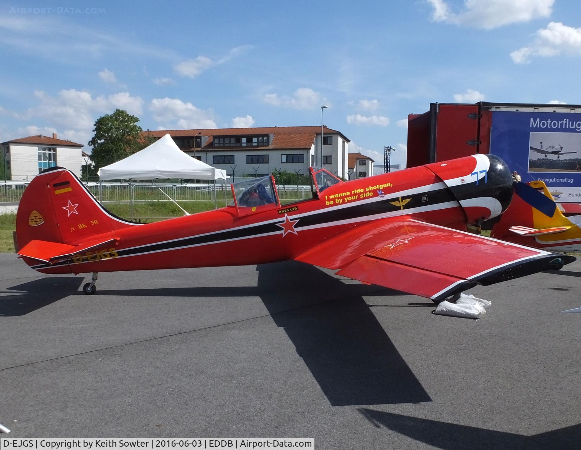 D-EJGS, 1979 Yakovlev Yak-50 C/N 791505, At the Berlin ILA Airshow 2016