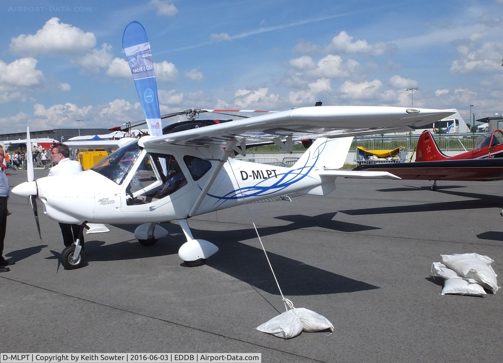 D-MLPT, Flyitalia MD-3 Rider C/N MD3-102, At the Berlin ILA Airshow 2016