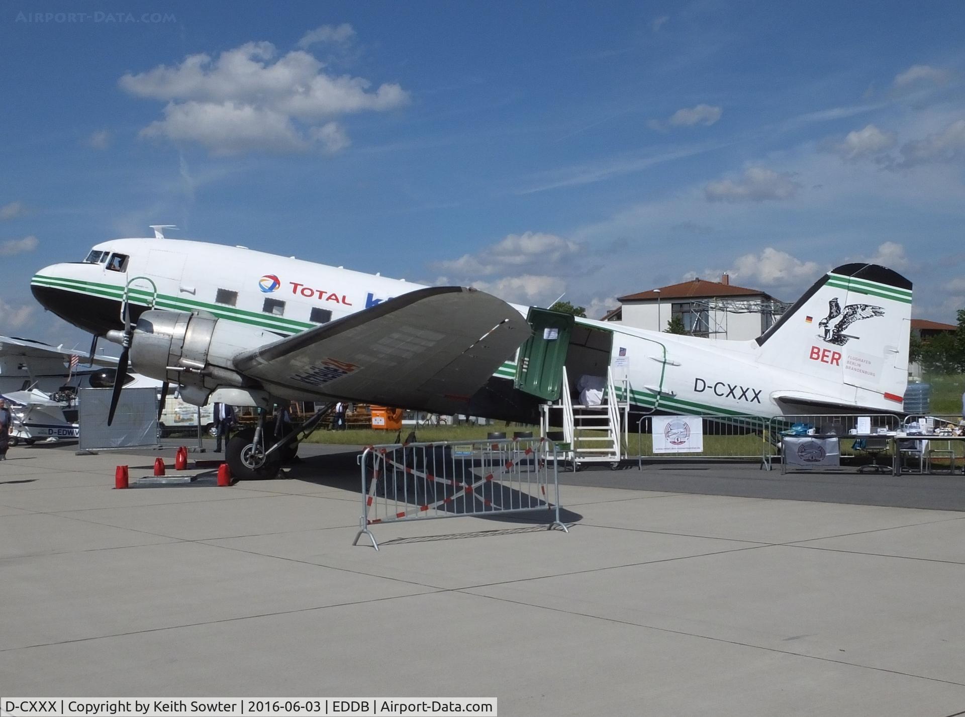 D-CXXX, 1944 Douglas C-47B Dakota 4 (DC-3) C/N 16124/32872, At the Berlin ILA Airshow 2016