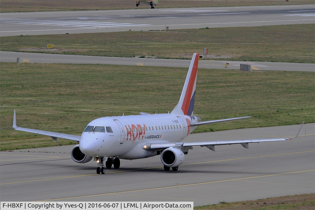 F-HBXF, 2009 Embraer 170ST (ERJ-170-100ST) C/N 17000292, Embraer ERJ-170-100ST 170ST, Taxiing to holding point rwy 31R, Marseille-Provence Airport (LFML-MRS)