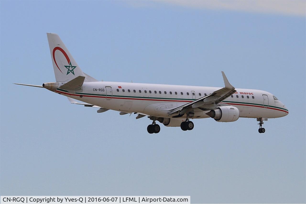 CN-RGQ, 2014 Embraer 190AR (ERJ-190-100IGW) C/N 19000682, Embraer ERJ 190-100 IGW, On final Rwy 32R, Marseille-Provence Airport (LFML-MRS)