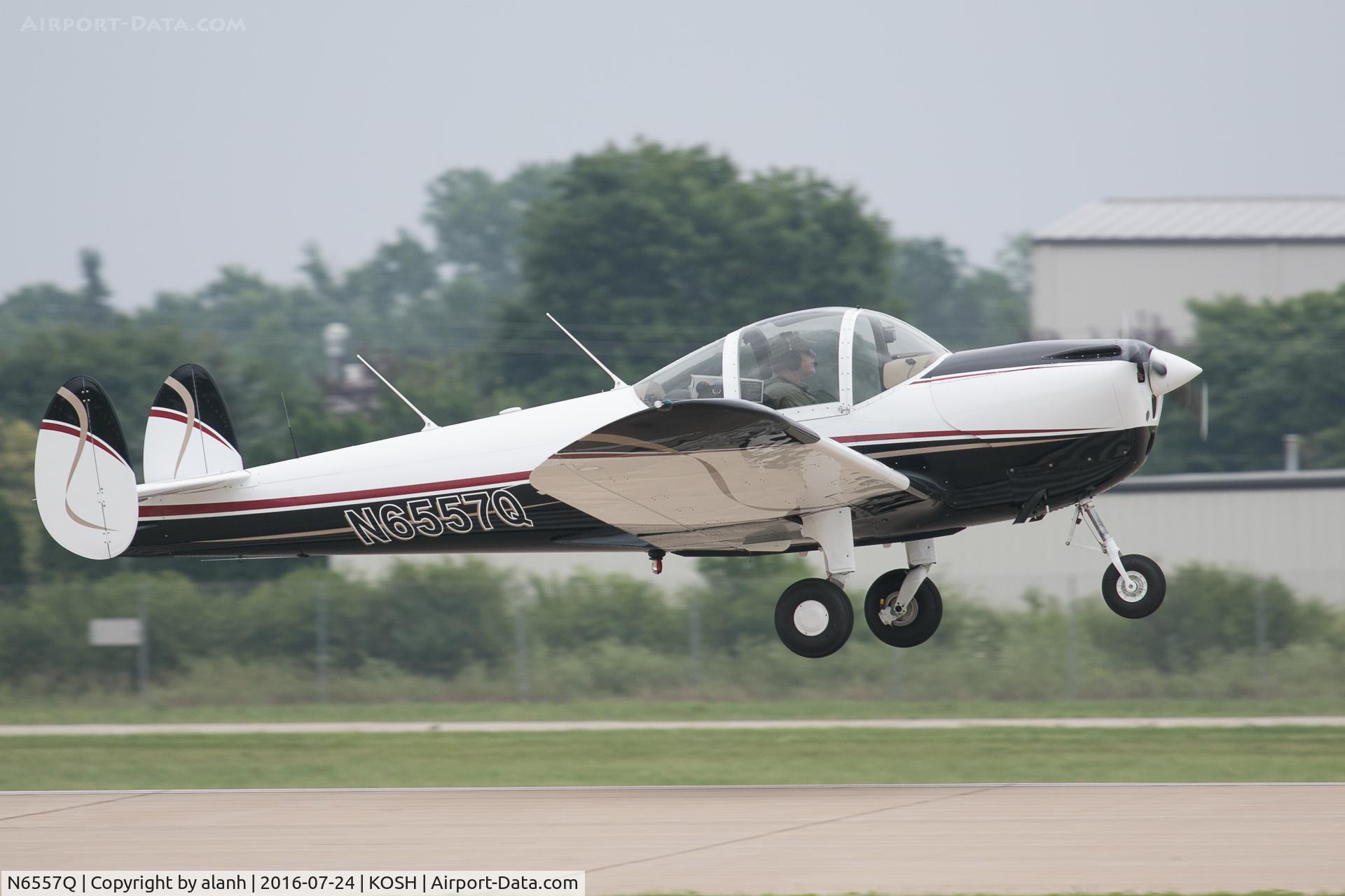 N6557Q, 1965 Alon A2 Aircoupe C/N A-57, Arriving at AirVenture 2016