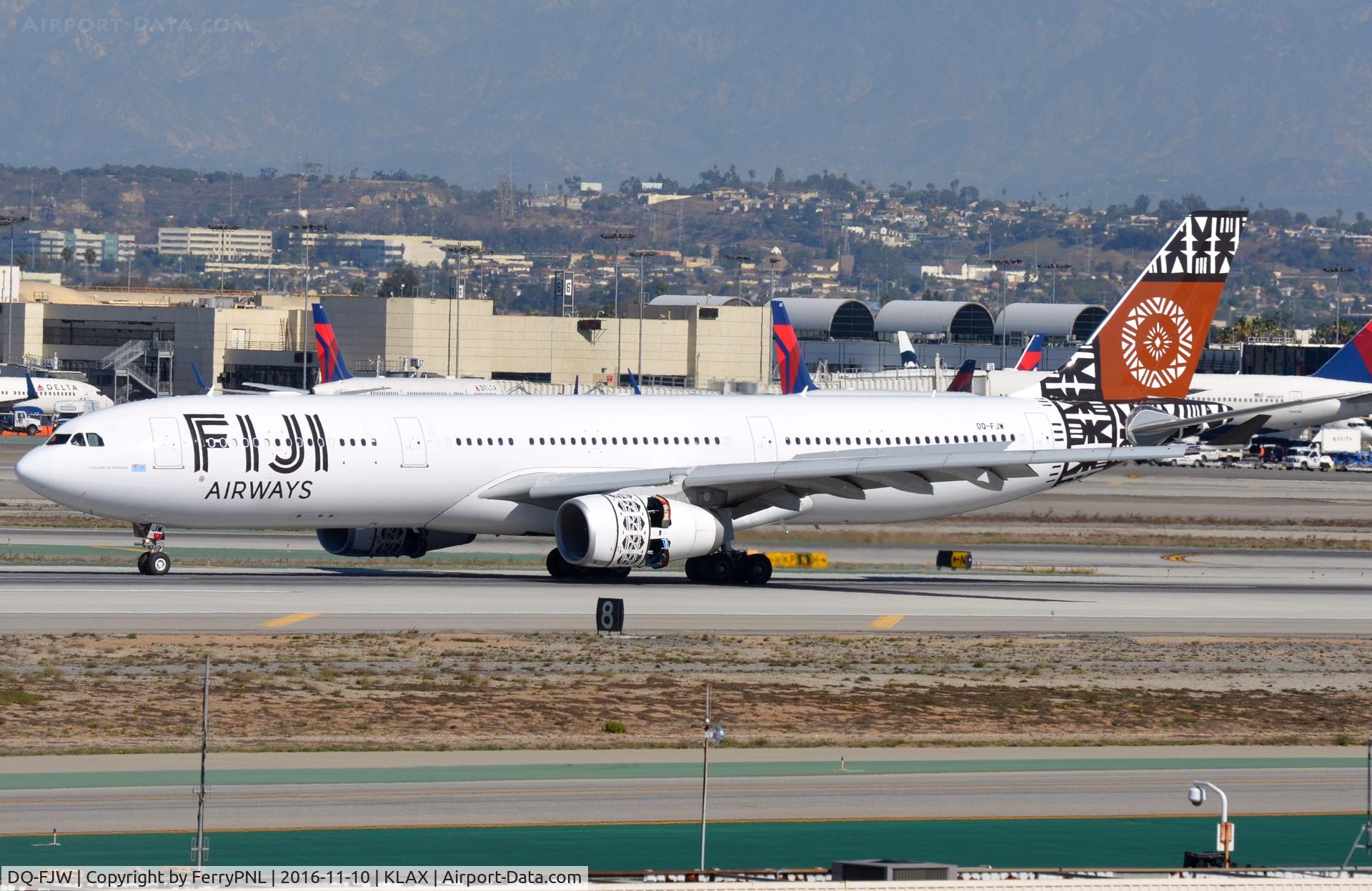 DQ-FJW, 2015 Airbus A330-343 C/N 1692, Fiji A333 arriving in LAX