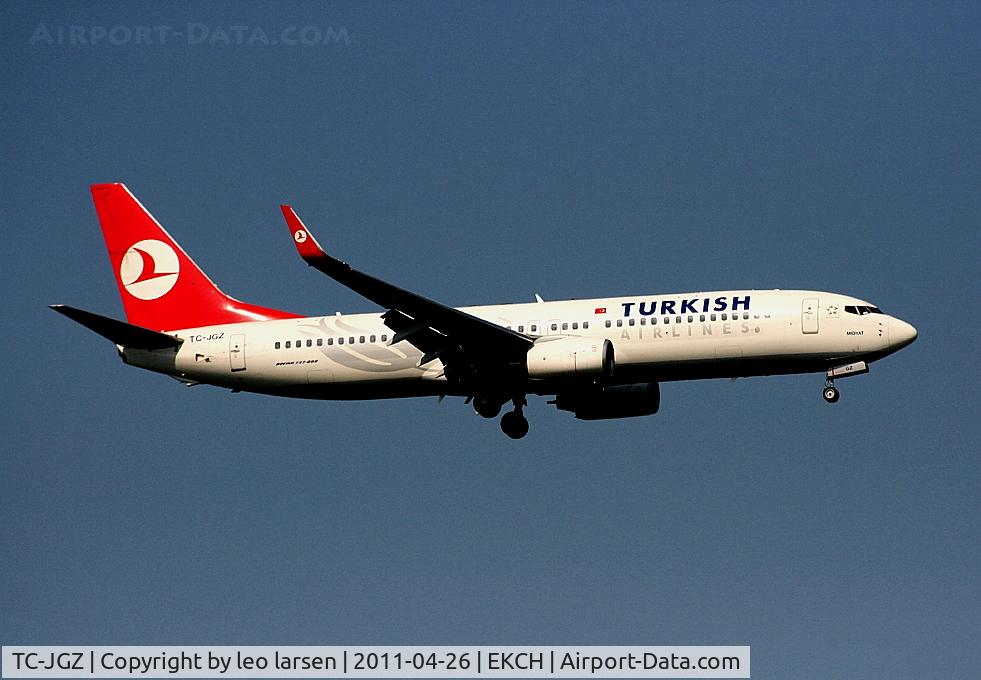 TC-JGZ, 2008 Boeing 737-8F2 C/N 35789, Copenhagen 26.4.11