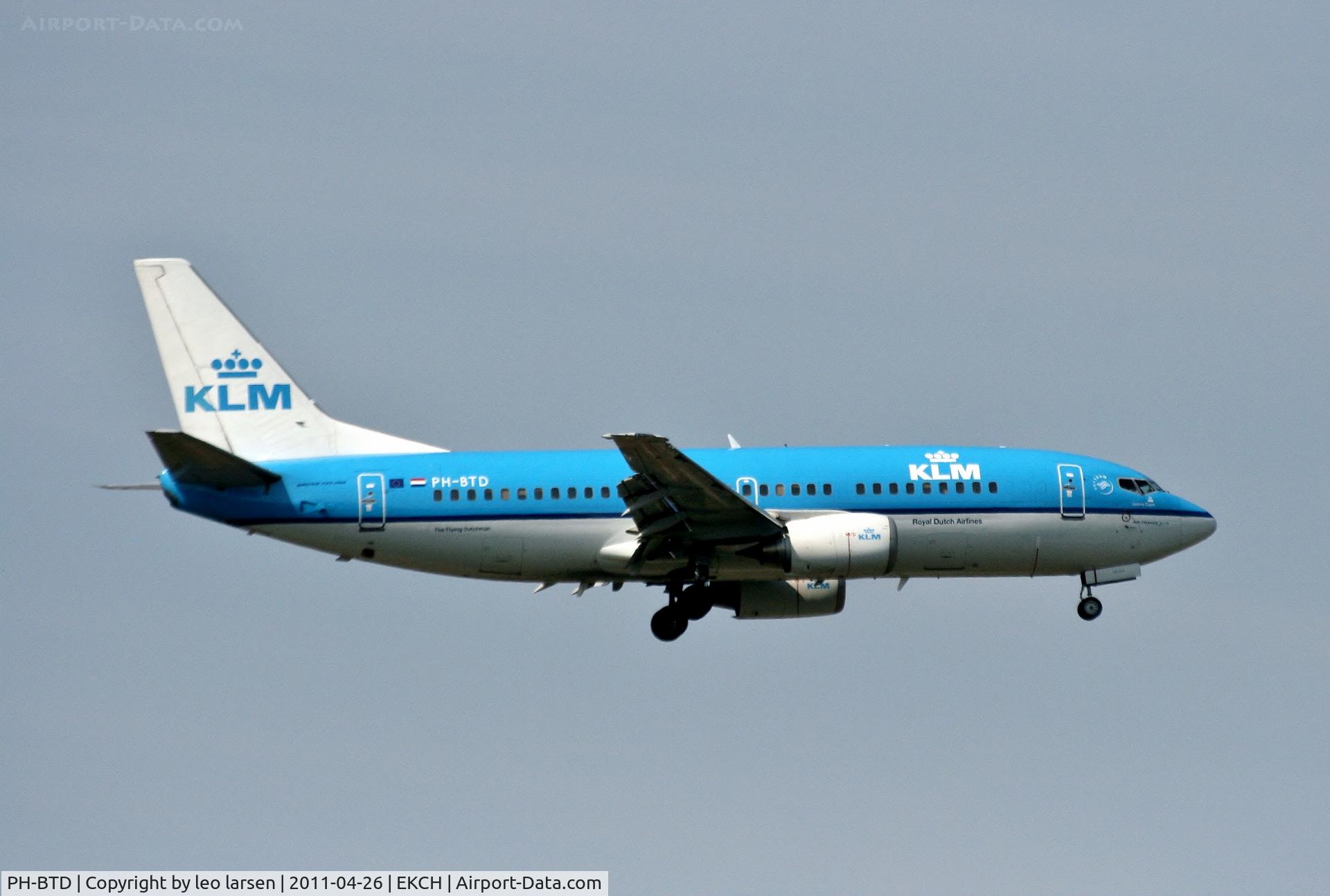 PH-BTD, 1992 Boeing 737-306 C/N 27420, Copenhagen 26.4.11