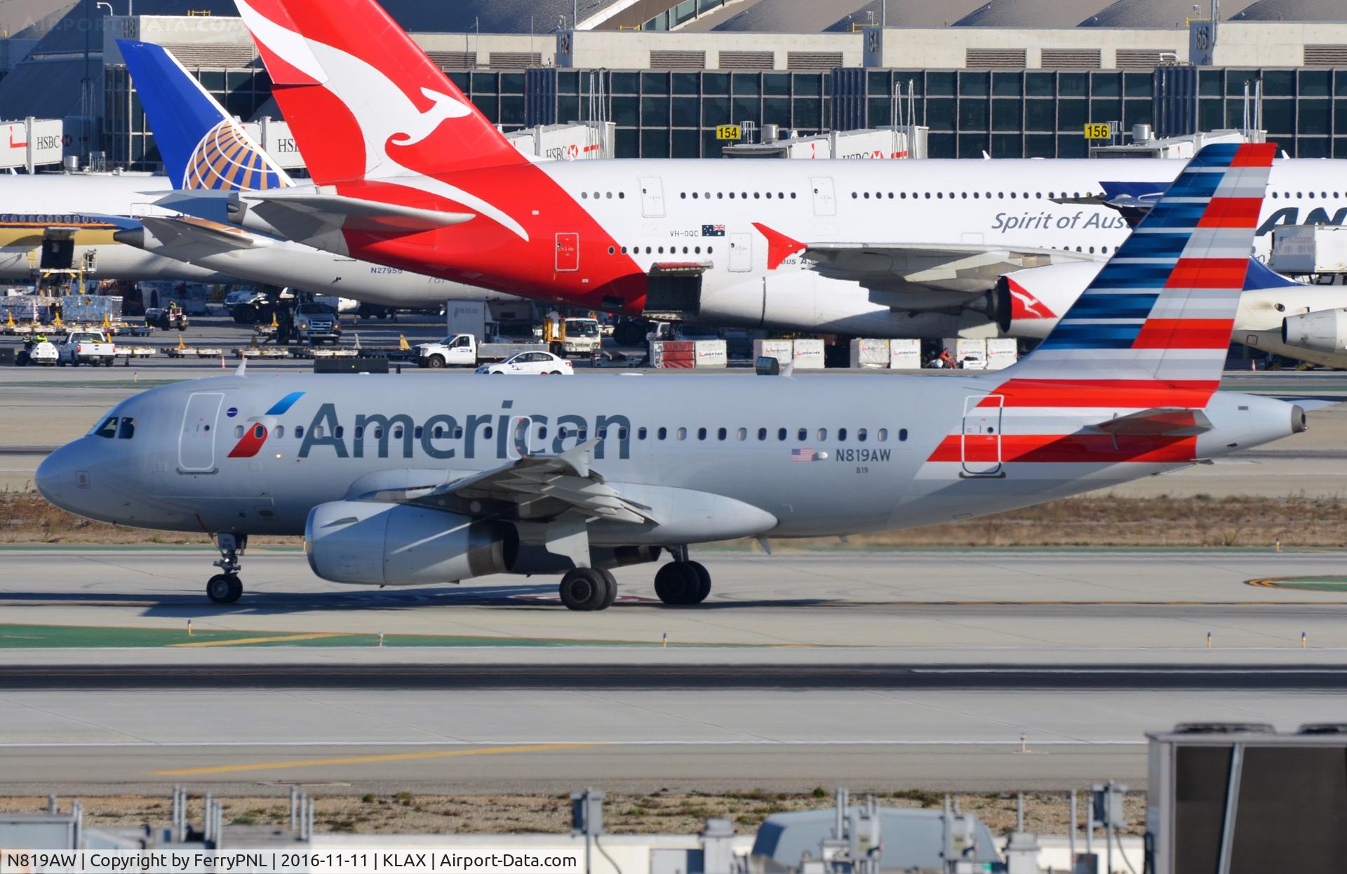 N819AW, 2000 Airbus A319-132 C/N 1395, American A319