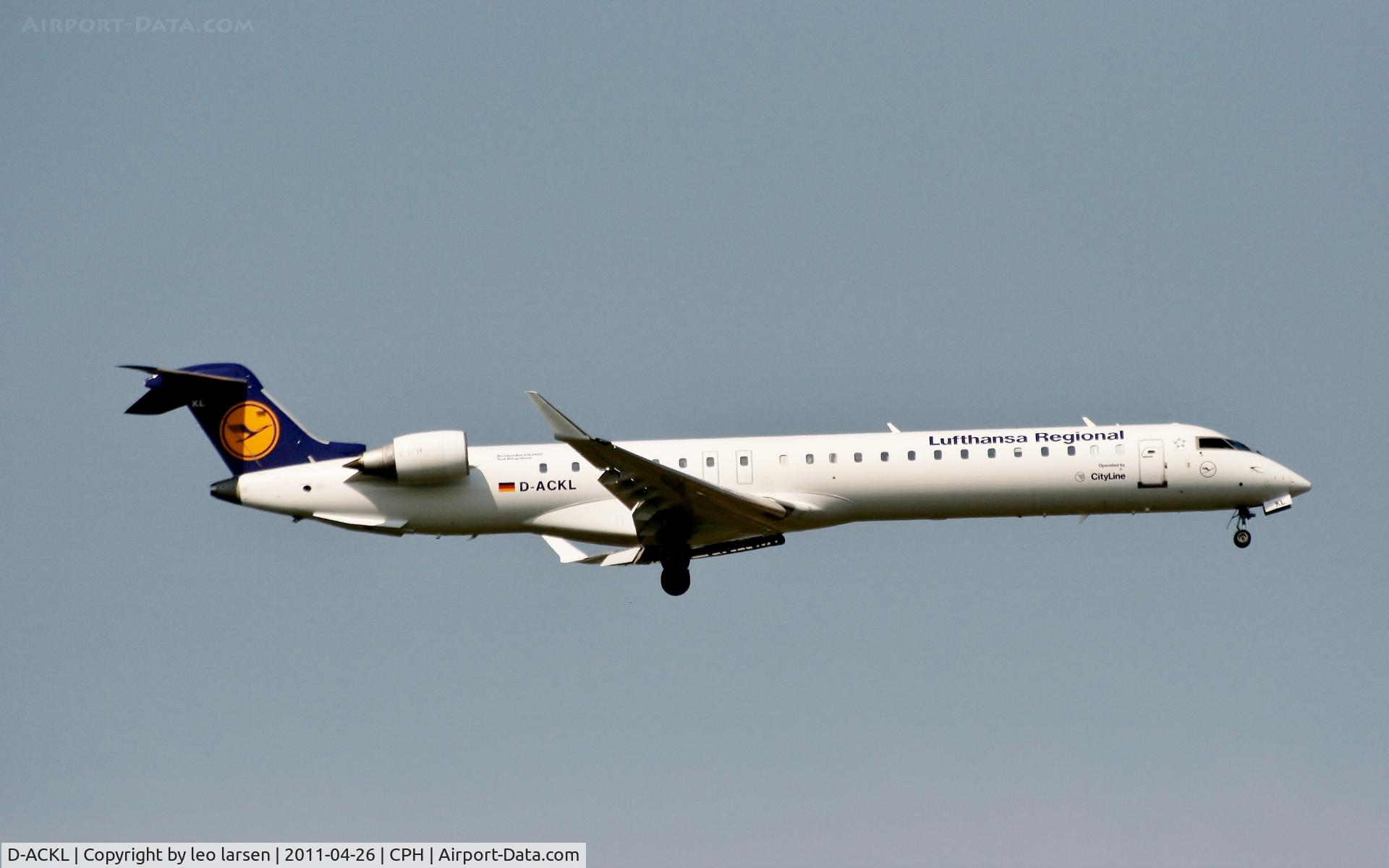 D-ACKL, 2006 Bombardier CRJ-900LR (CL-600-2D24) C/N 15095, Copenhagen 26.4.11