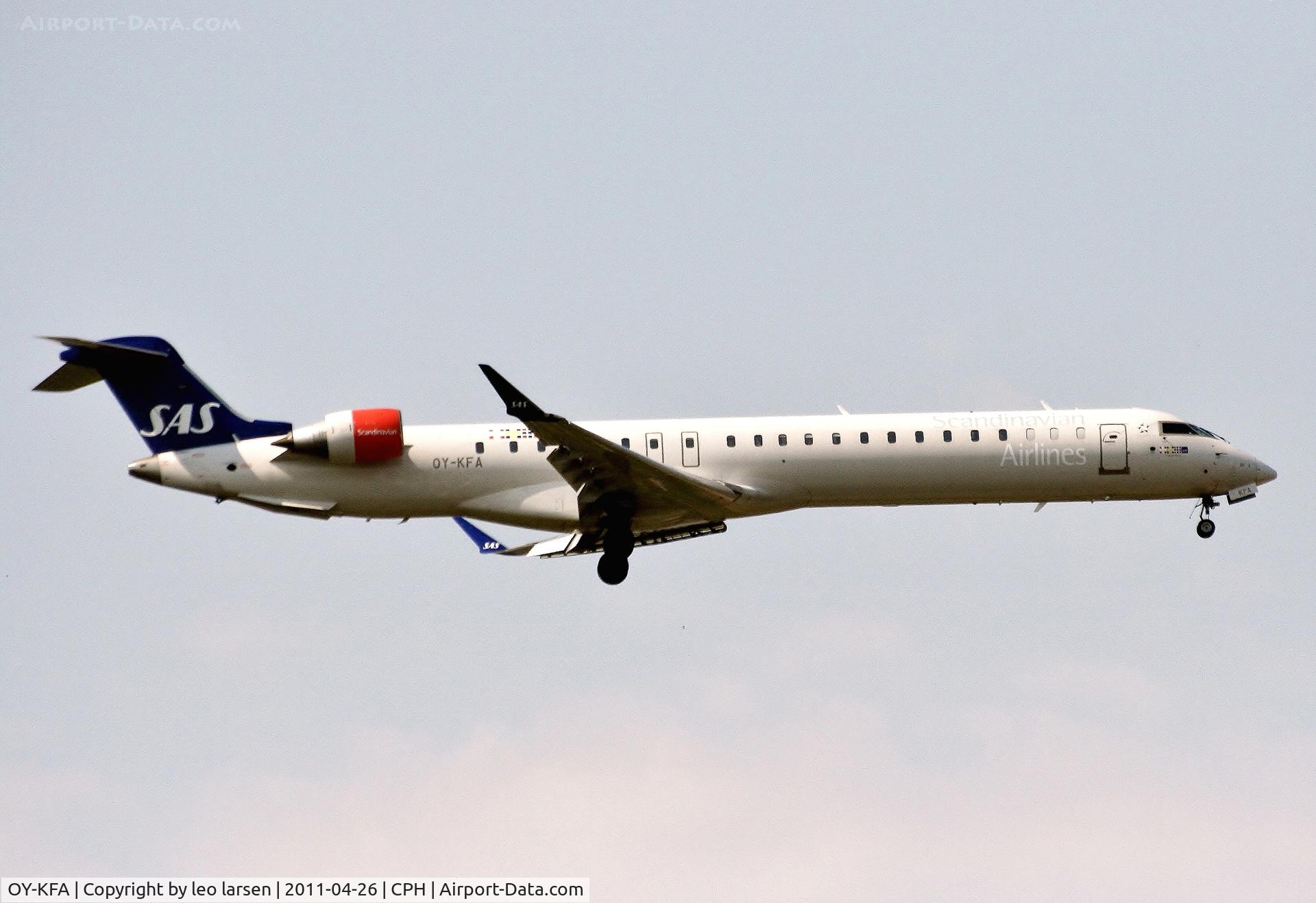 OY-KFA, 2008 Bombardier CRJ-900 (CL-600-2D24) C/N 15206, Copenhagen 26.4.11