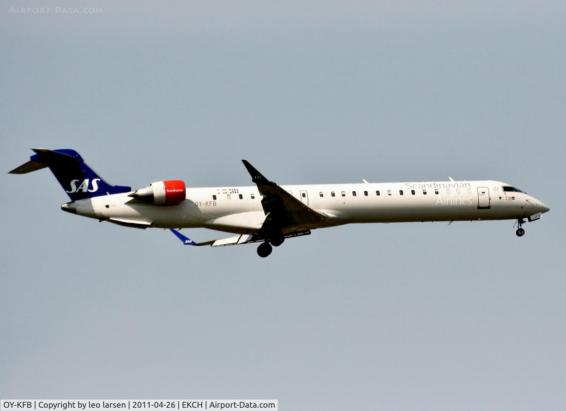 OY-KFB, 2008 Bombardier CRJ-900 (CL-600-2D24) C/N 15211, Copenhagen 26.4.11