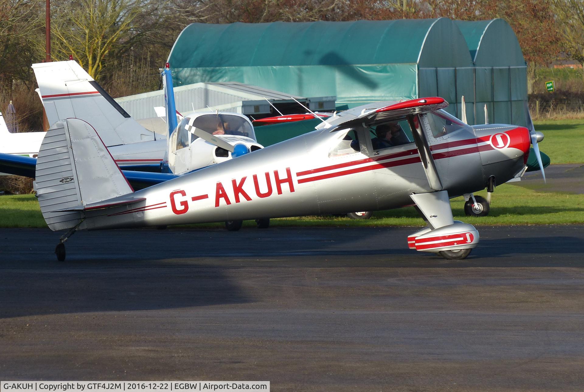 G-AKUH, 1946 Luscombe 8E Silvaire C/N 4644, G-AKUH at Wellesbourne 22.12.16