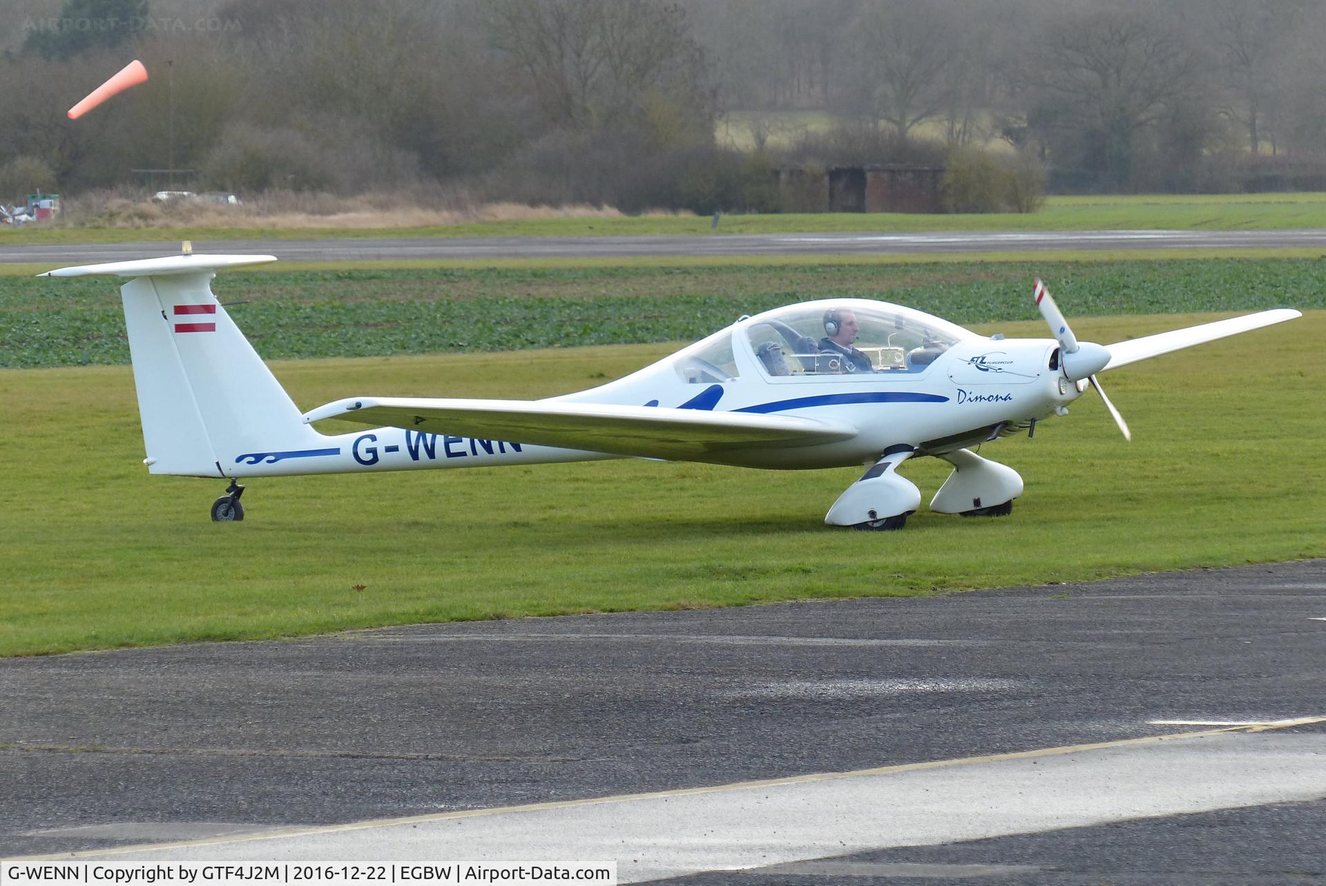 G-WENN, 1983 Hoffmann H-36 Dimona C/N 3672, G-WENN at Wellesbourne 22.12.16