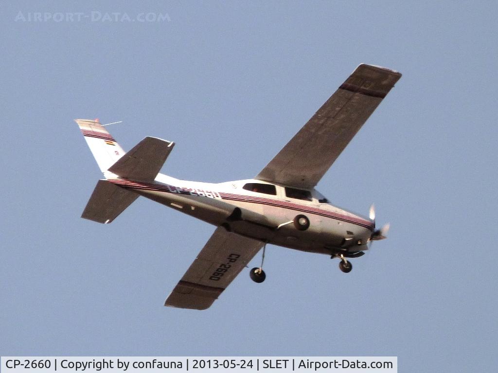 CP-2660, 1973 Cessna T210L Turbo Centurion C/N 21060136, Arriving to El Trompillo