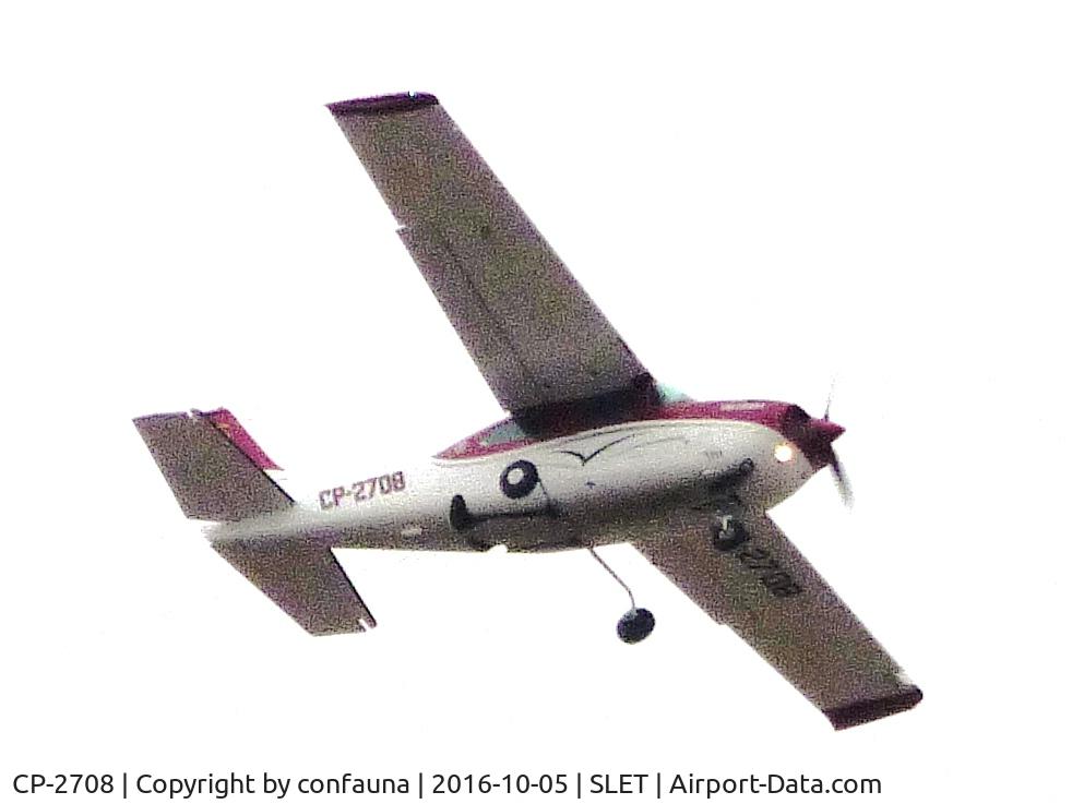 CP-2708, 1970 Cessna T210K Turbo Centurion C/N 21059384, Arriving with low light