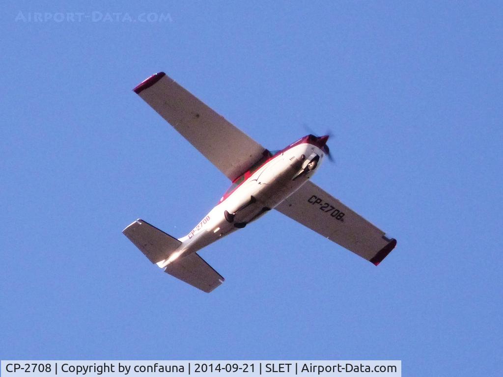 CP-2708, 1970 Cessna T210K Turbo Centurion C/N 21059384, Leaving El Trompillo