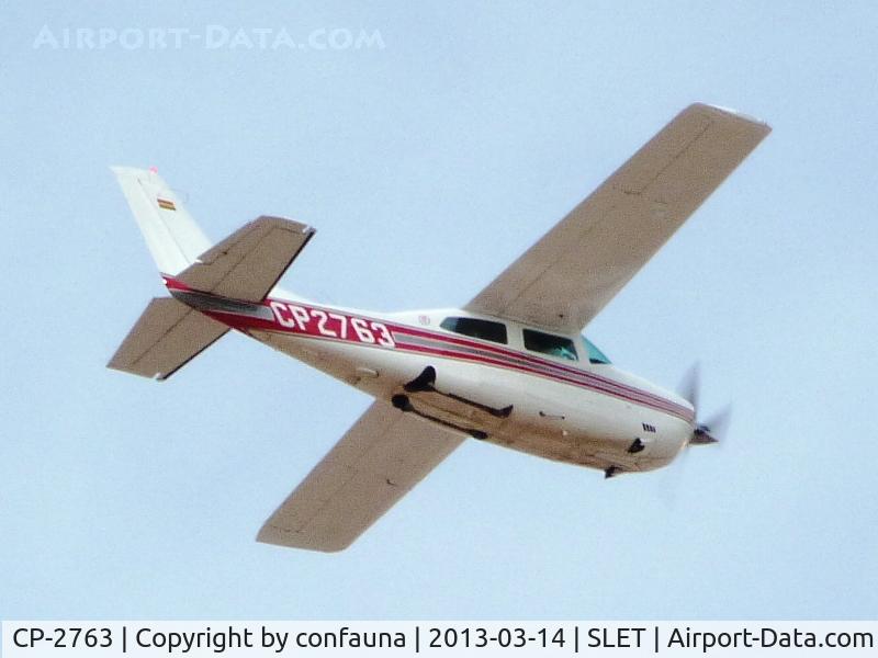 CP-2763, 1979 Cessna 210N Centurion C/N 21063589, Leaving El Trompillo