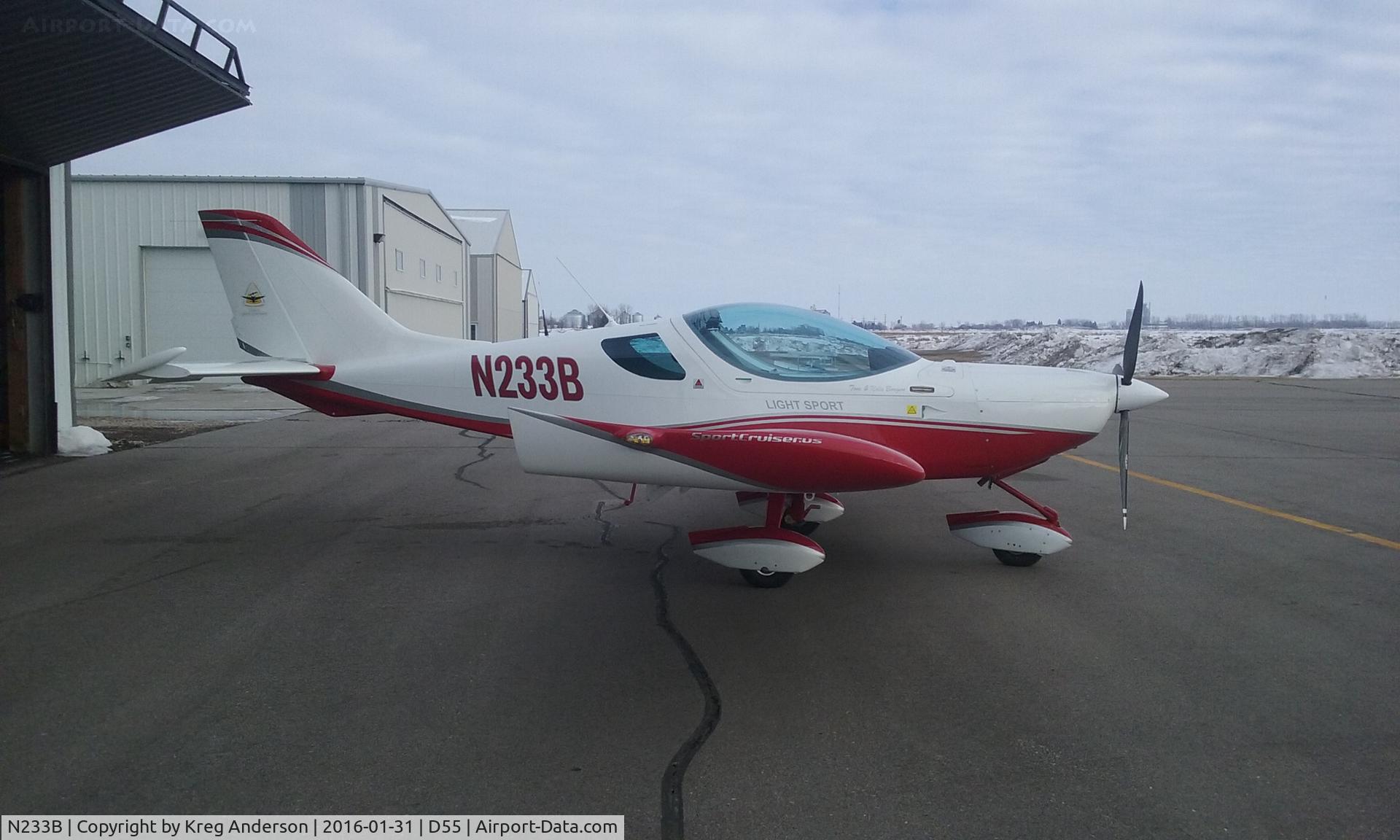 N233B, 2015 Czech Sport Aircraft Sportcruiser C/N C0544, Czech Sport Aircraft Sportcruiser on the ramp in Langdon, ND.