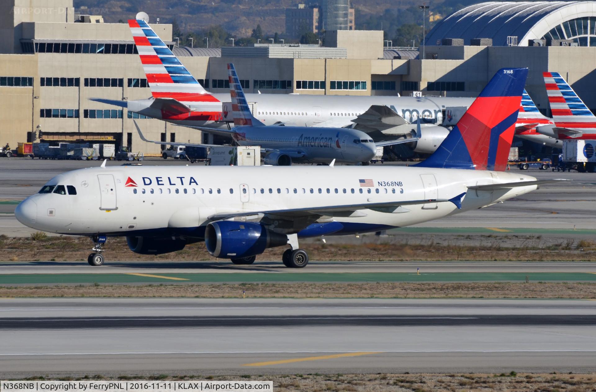 N368NB, 2003 Airbus A319-114 C/N 2039, Delta A319 arrived in LAX