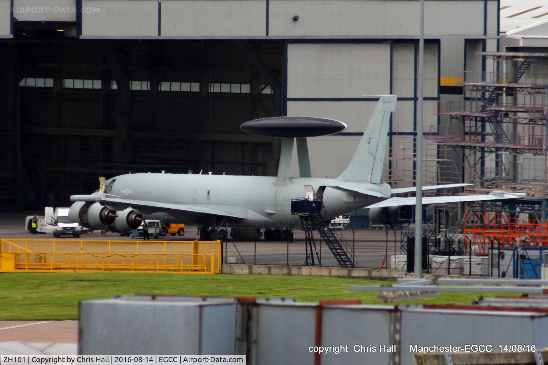 ZH101, 1989 Boeing E-3D Sentry AEW.1 C/N 24109, going into Air Livery for some paintwork