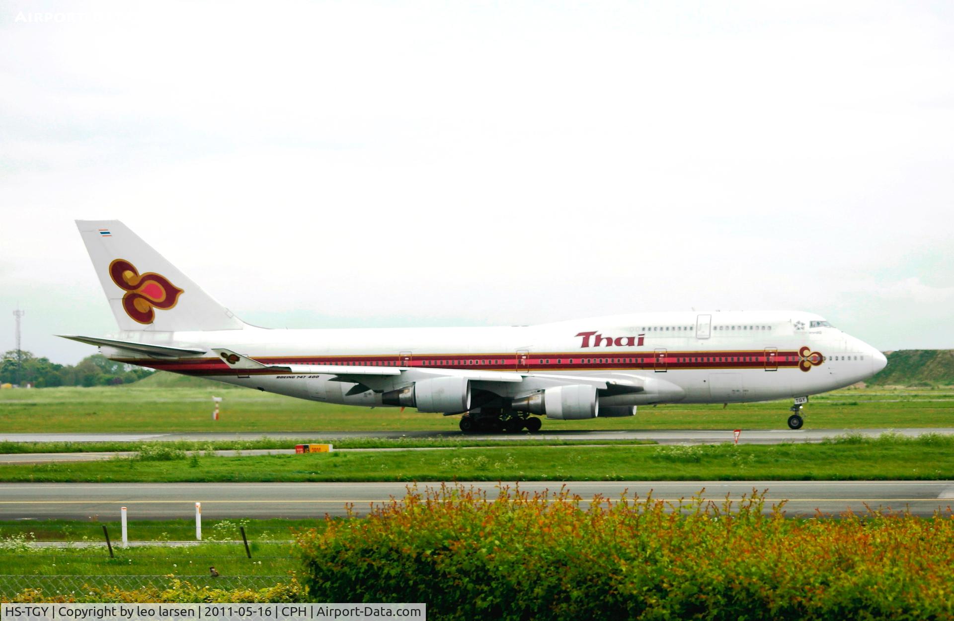 HS-TGY, 1998 Boeing 747-4D7 C/N 28705, Copenhagen 16.5.11