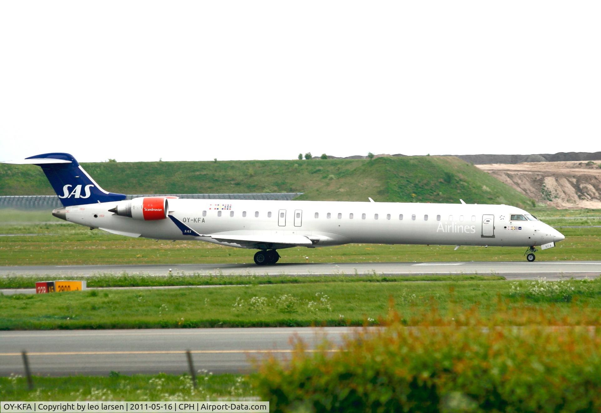 OY-KFA, 2008 Bombardier CRJ-900 (CL-600-2D24) C/N 15206, Copenhagen 16.5.11