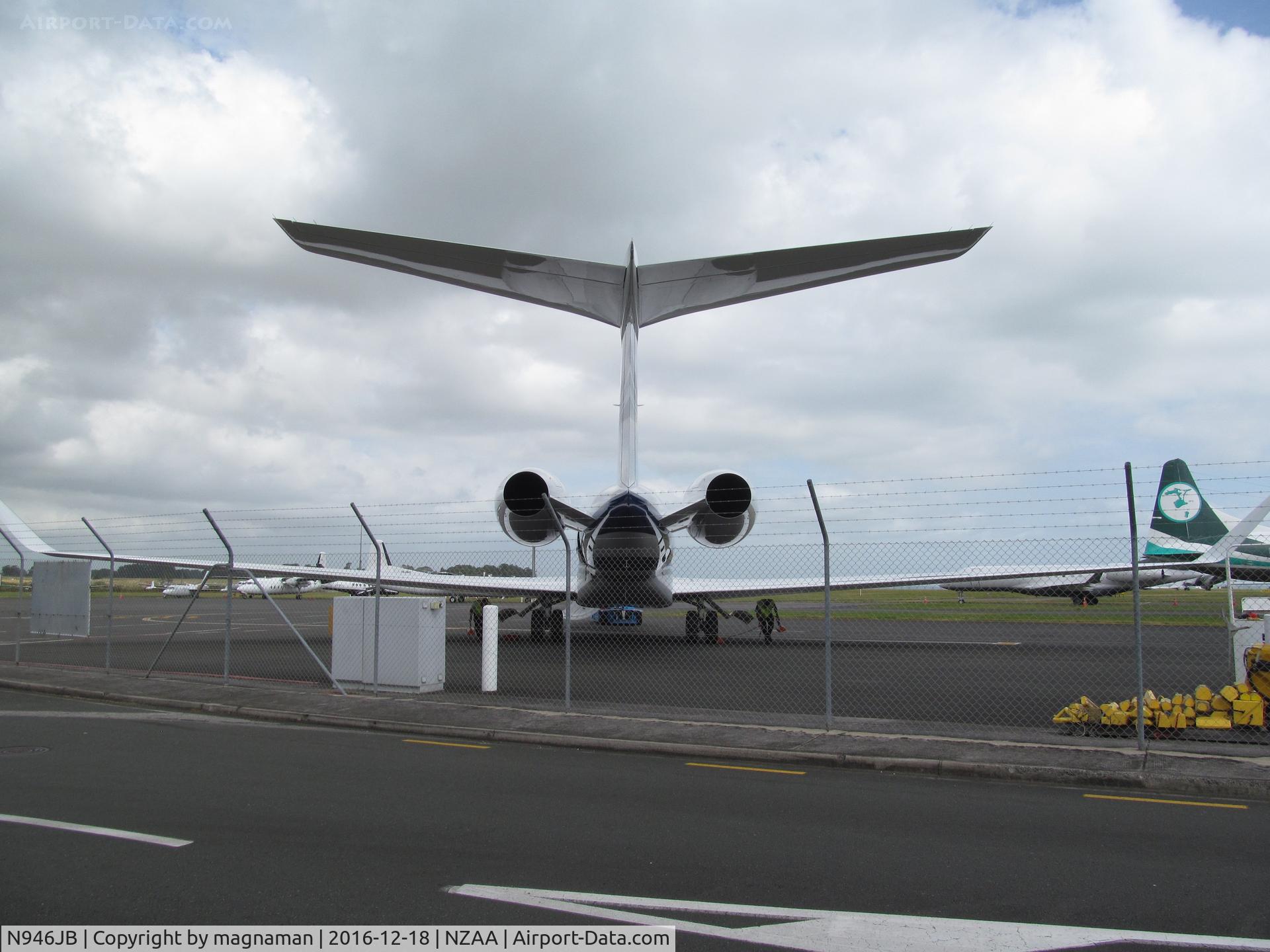 N946JB, 2015 Gulfstream Aerospace G650 (G-VI) C/N 6157, rear rend on