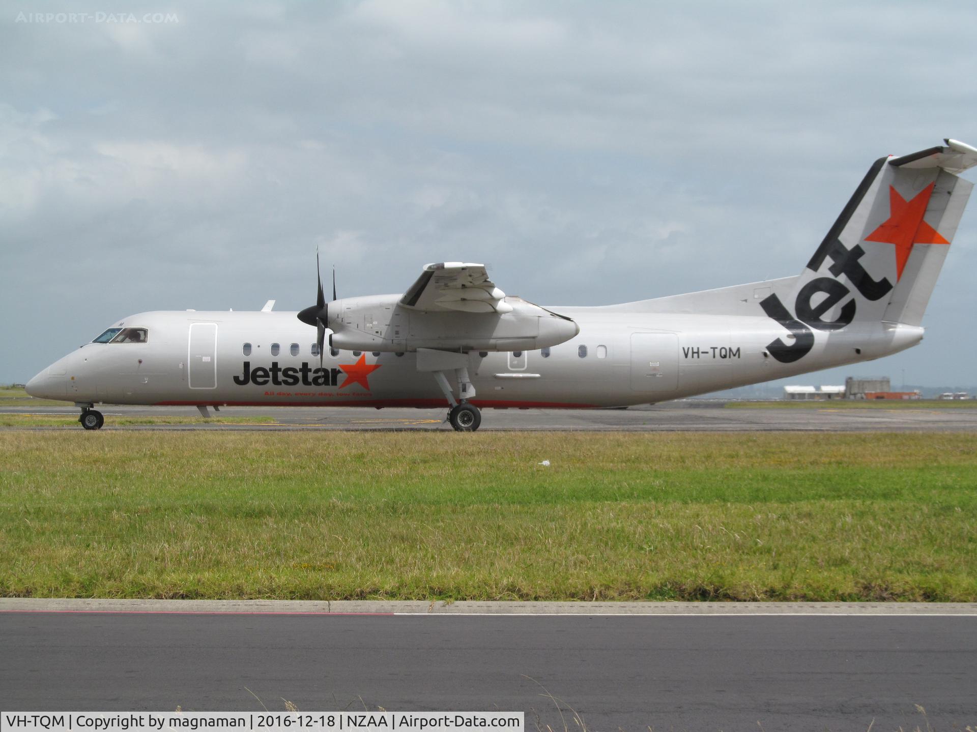 VH-TQM, 2004 De Havilland Canada DHC-8-315Q Dash 8 C/N 604, leaving for another internal taxi ride