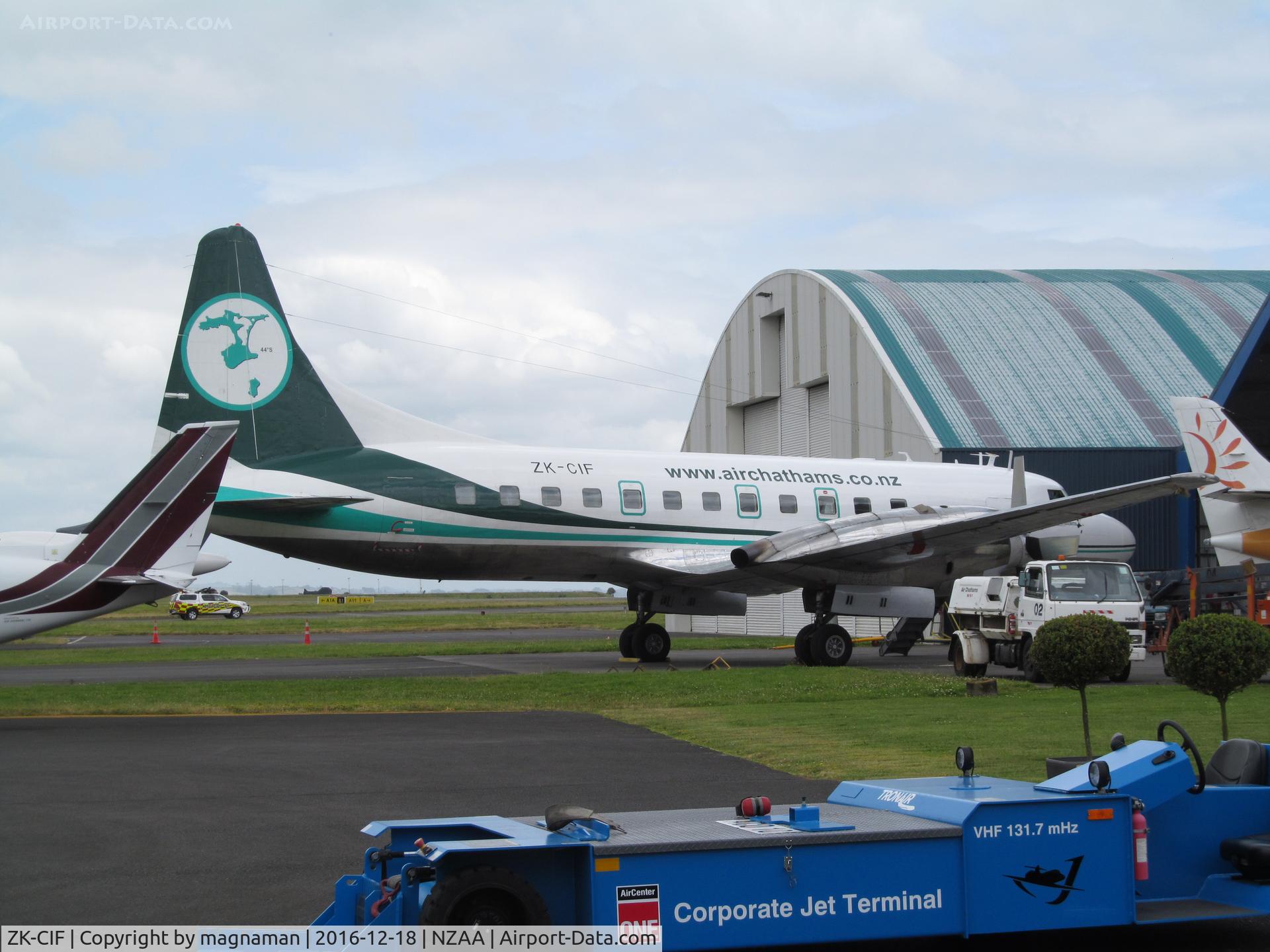 ZK-CIF, 1956 Convair 580 C/N 381, in nifty new paint scheme