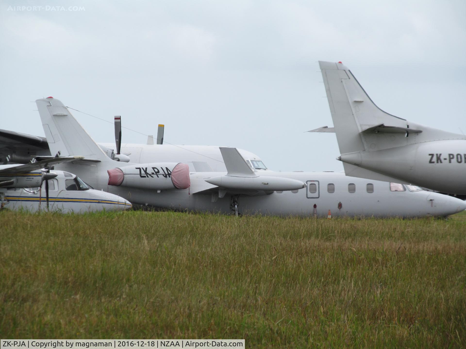 ZK-PJA, 1981 Israel Aircraft Industries IAI-1124A Westwind II C/N 339, in graveyard on convair apron