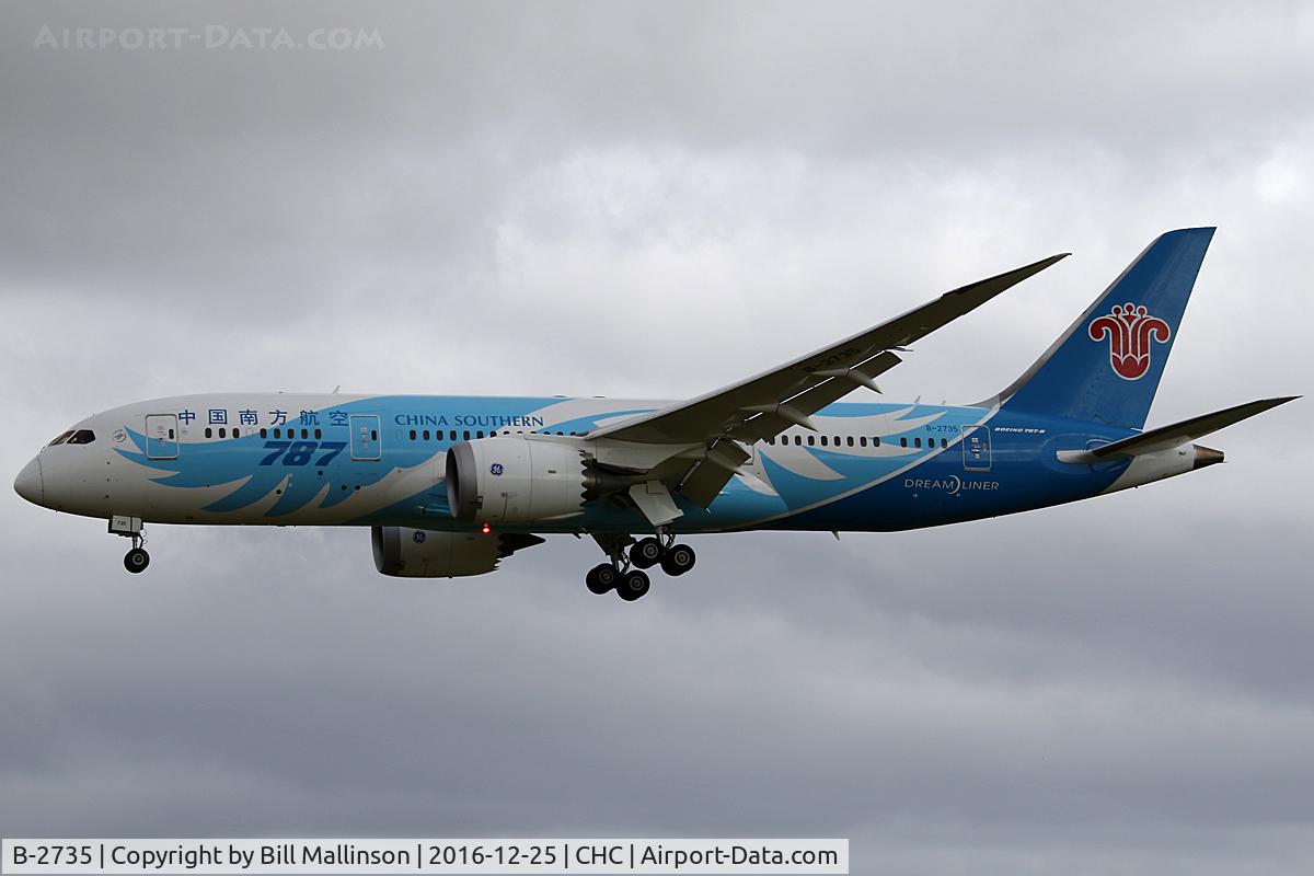 B-2735, 2013 Boeing 787-8 Dreamliner C/N 34928, CZ617 from CAN