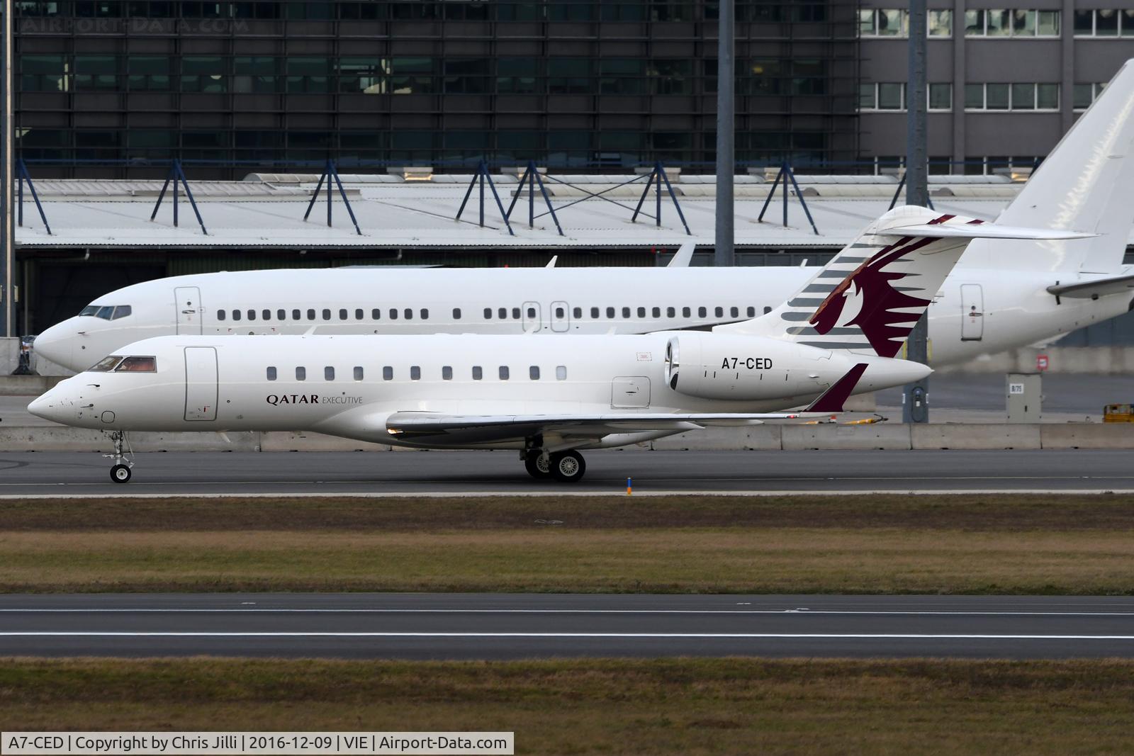 A7-CED, 2009 Bombardier BD-700-1A11 Global 5000 C/N 9370, Qatar Amiri Fligh