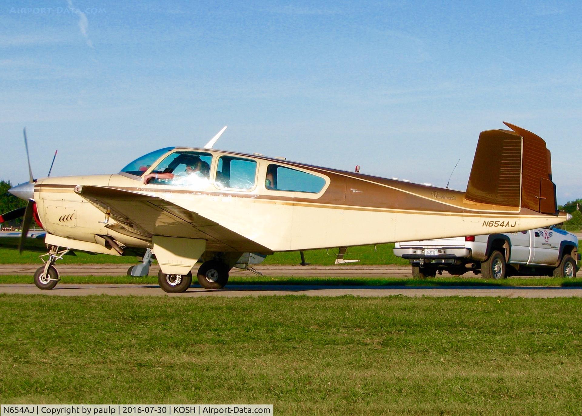 N654AJ, 1964 Beech S35 Bonanza C/N D-7474, At Oshkosh.