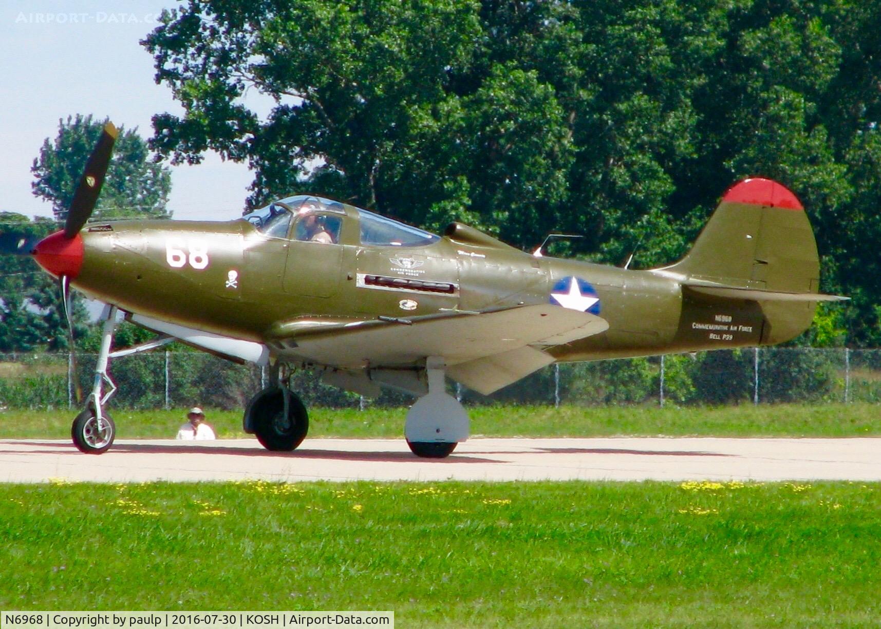 N6968, 1943 Bell P-39Q Airacobra C/N 219597, At Oshkosh.