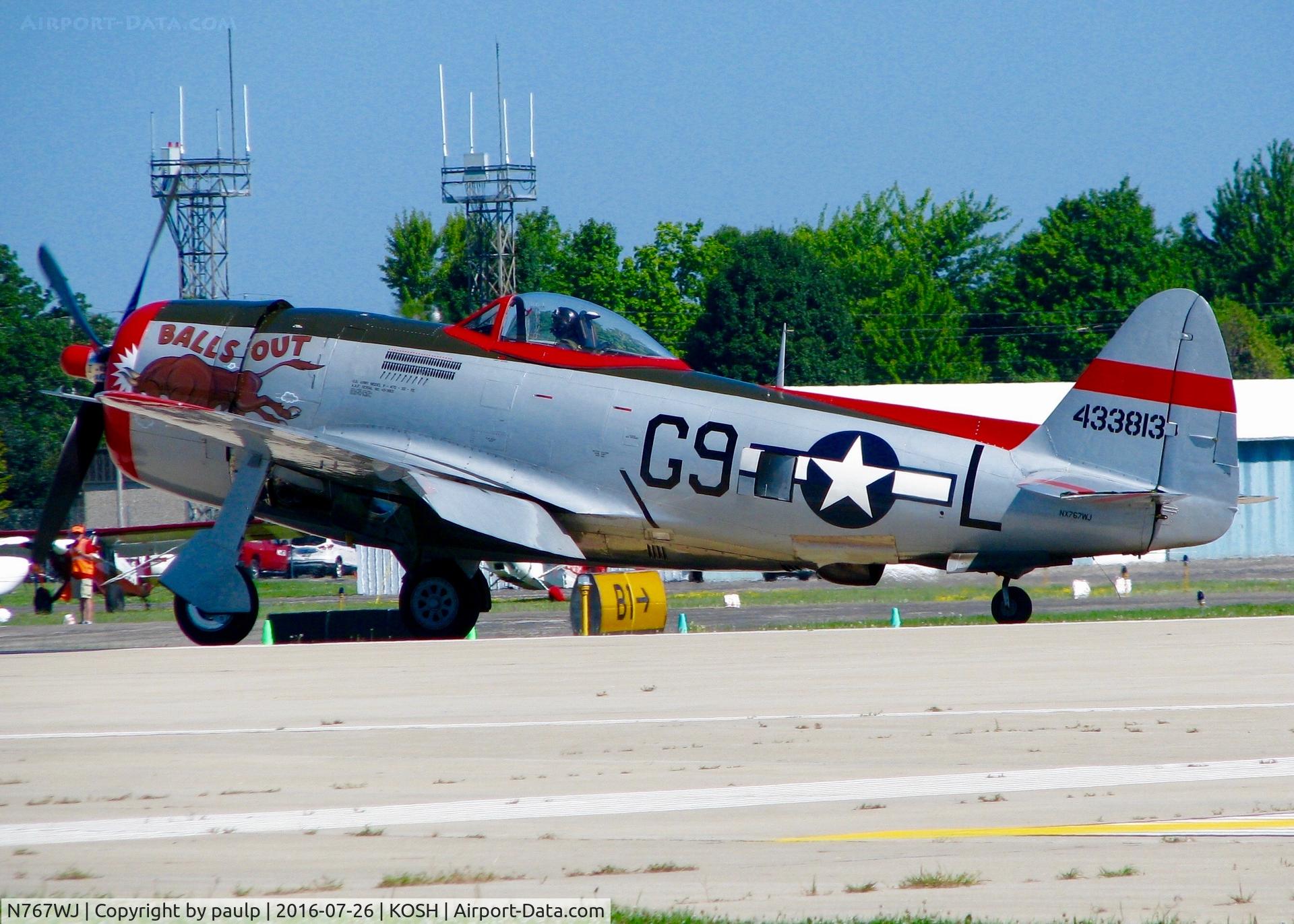 N767WJ, 1944 Republic P-47D Thunderbolt C/N 399-53778 (USAF 44-32817), At Oshkosh.