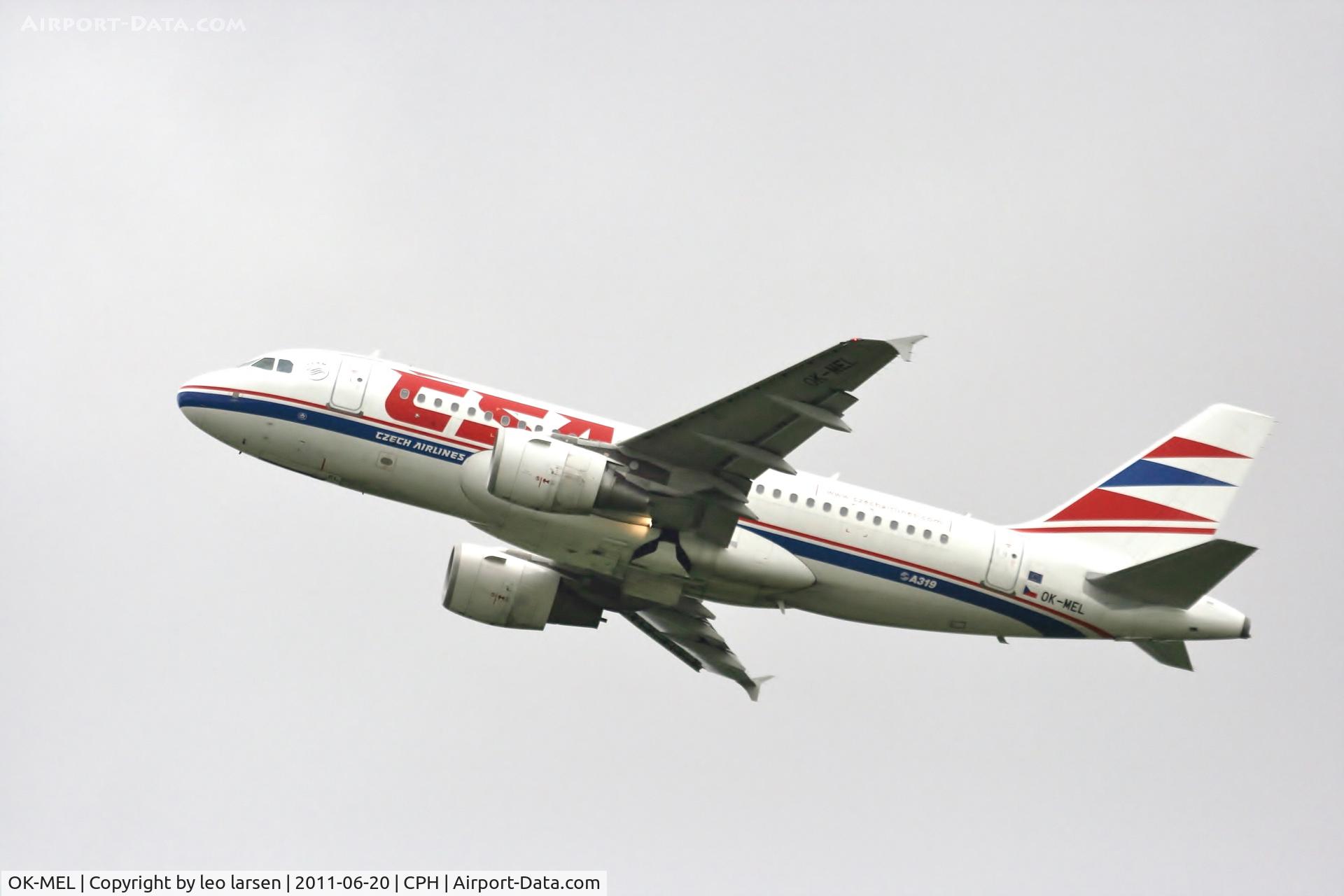 OK-MEL, 2007 Airbus A319-112 C/N 3094, Copenhagen 20.6.11