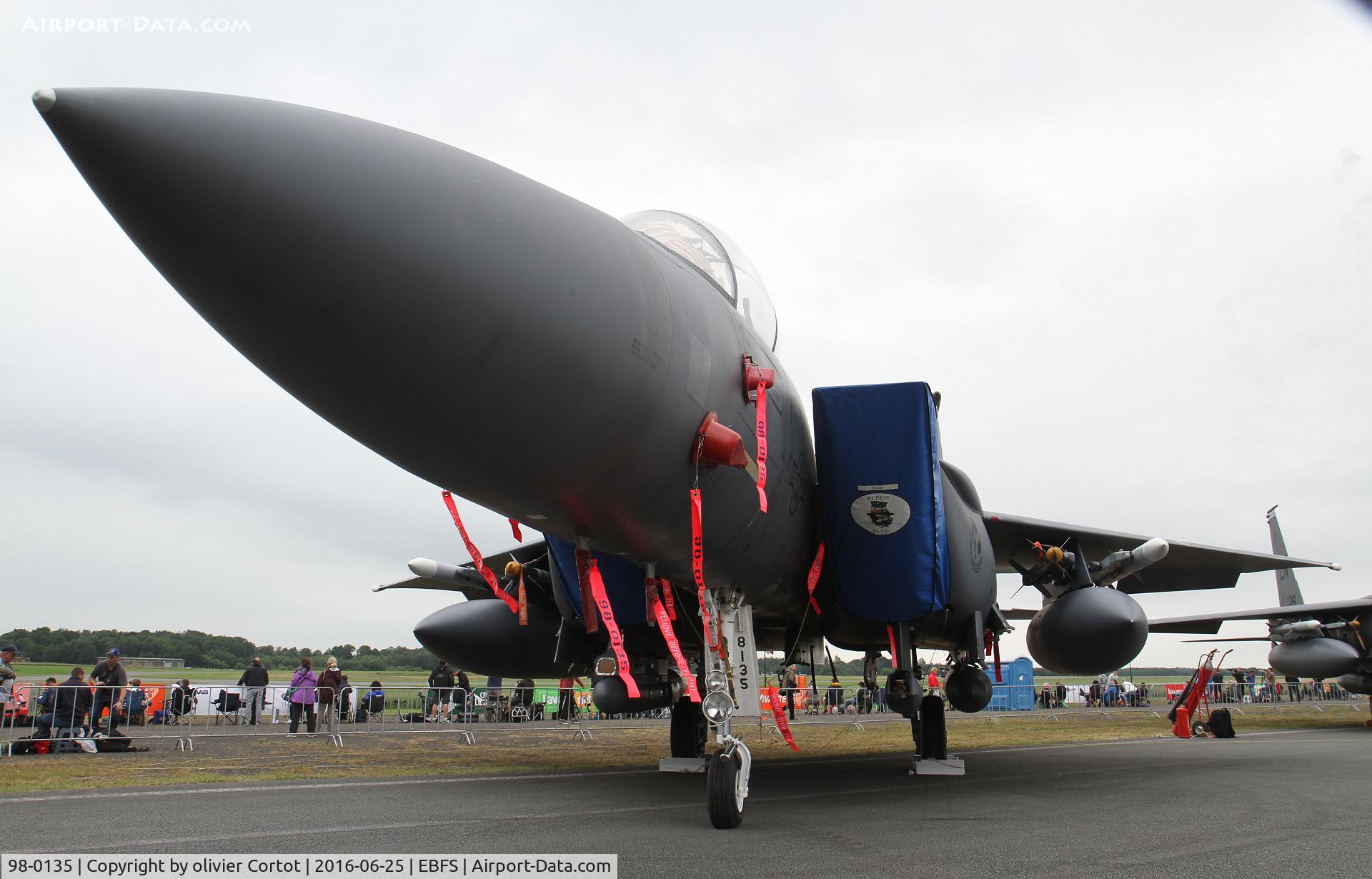 98-0135, 1998 McDonnell Douglas F-15E Strike Eagle C/N 1365/E226, Florennes airshow 2016
