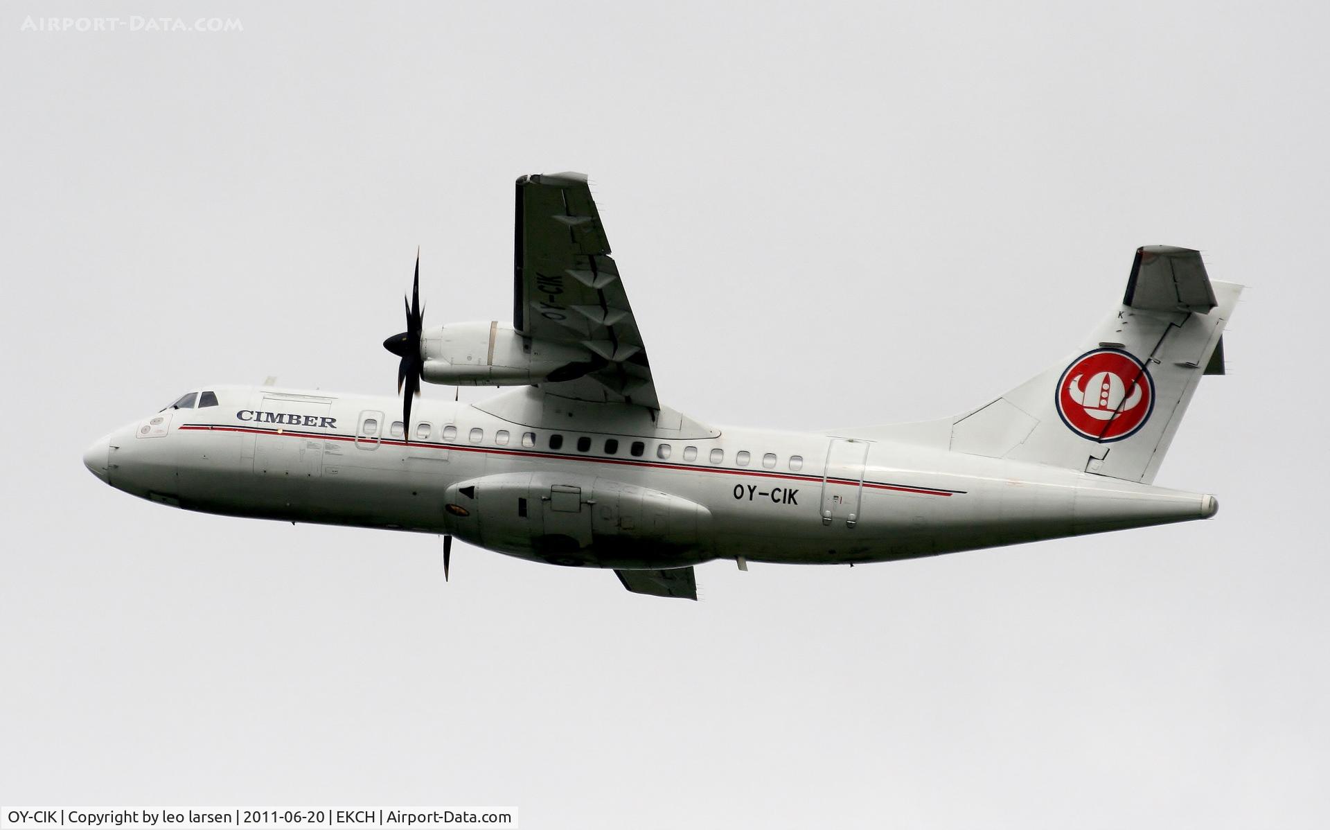 OY-CIK, 1996 ATR 42-512 C/N 501, Copenhagen 20.6.11