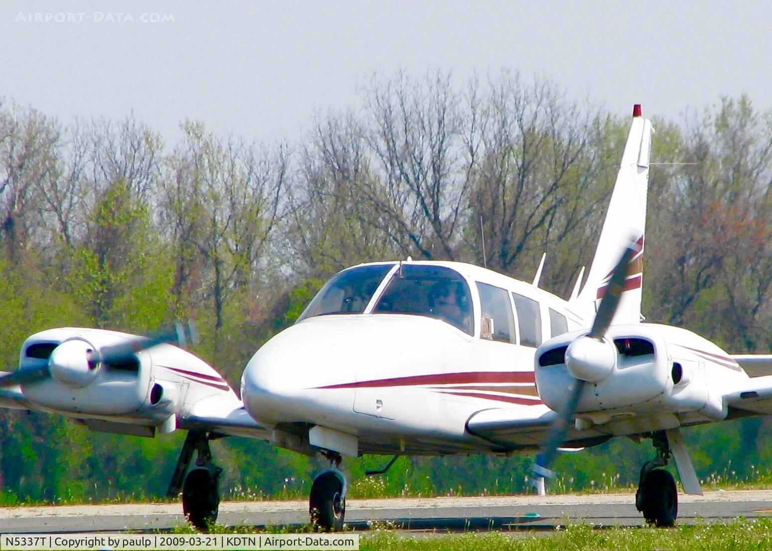 N5337T, 1972 Piper PA-34-200 Seneca C/N 34-7250249, At Downtown Shreveport.