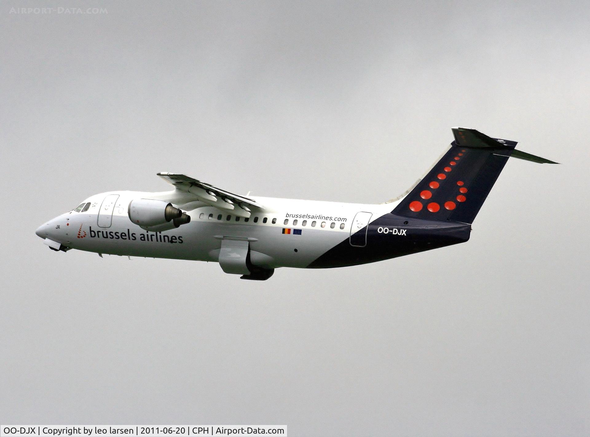 OO-DJX, 1996 British Aerospace Avro 146-RJ85 C/N E.2297, Copenhagen 20.6.11