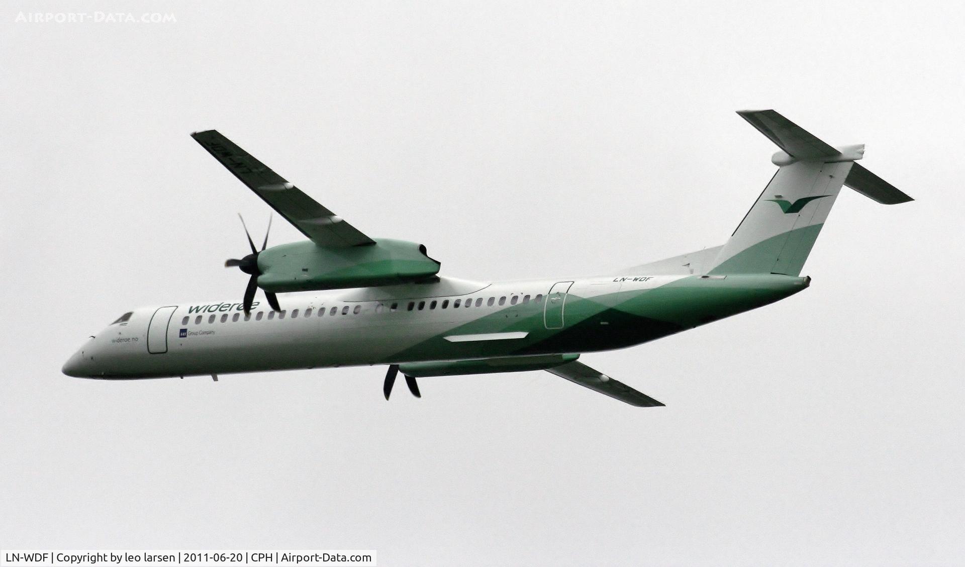 LN-WDF, 2009 De Havilland Canada DHC-8-402Q Dash 8 C/N 4244, Copenhagen 20.6.11