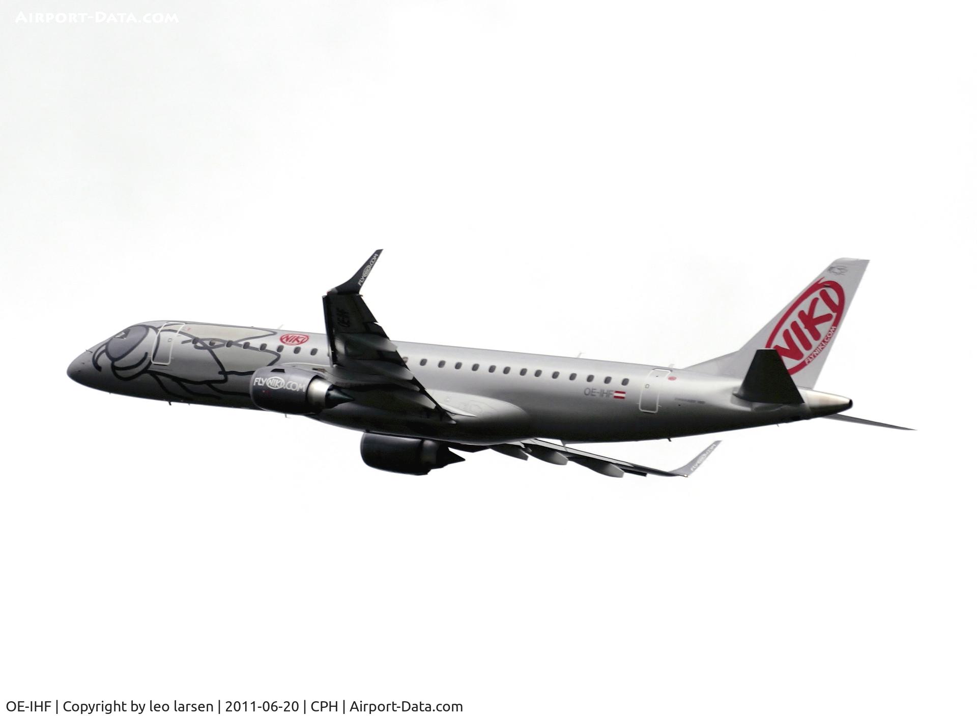 OE-IHF, 2011 Embraer 190LR (ERJ-190-100LR) C/N 19000420, Copenhagen 20.6.11