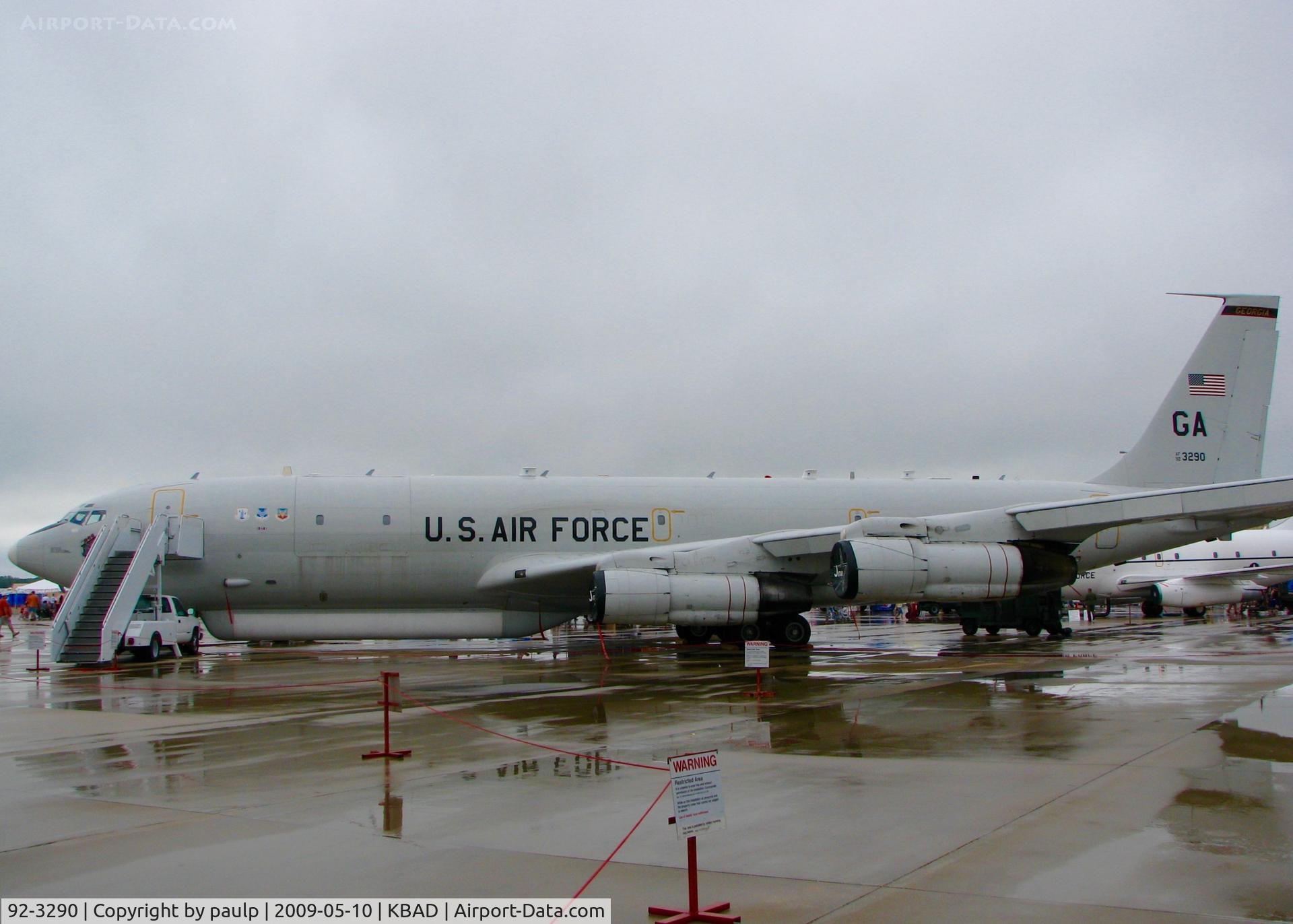 92-3290, Northrop Grumman E-8C J-STARS C/N P-2, At Barksdale Air Force Base.
