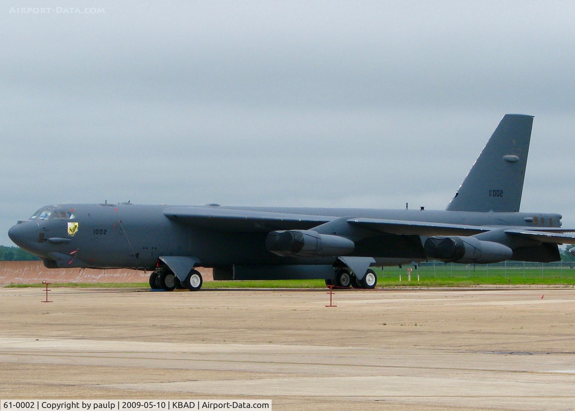 61-0002, 1961 Boeing B-52H Stratofortress C/N 464429, At Barksdale Air Force Base.