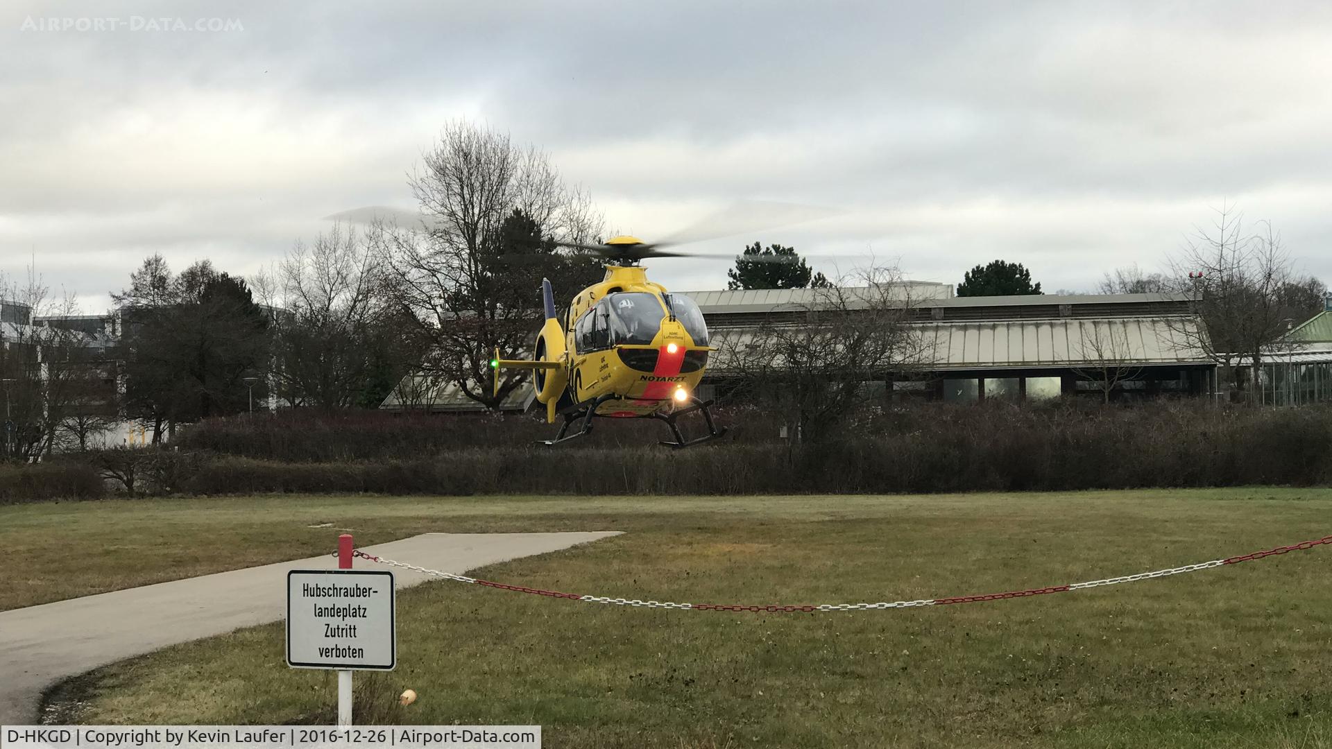 D-HKGD, 2012 Eurocopter EC-135P-2+ C/N 1036, Krankenhaus Günzburg - Bayern - Germany